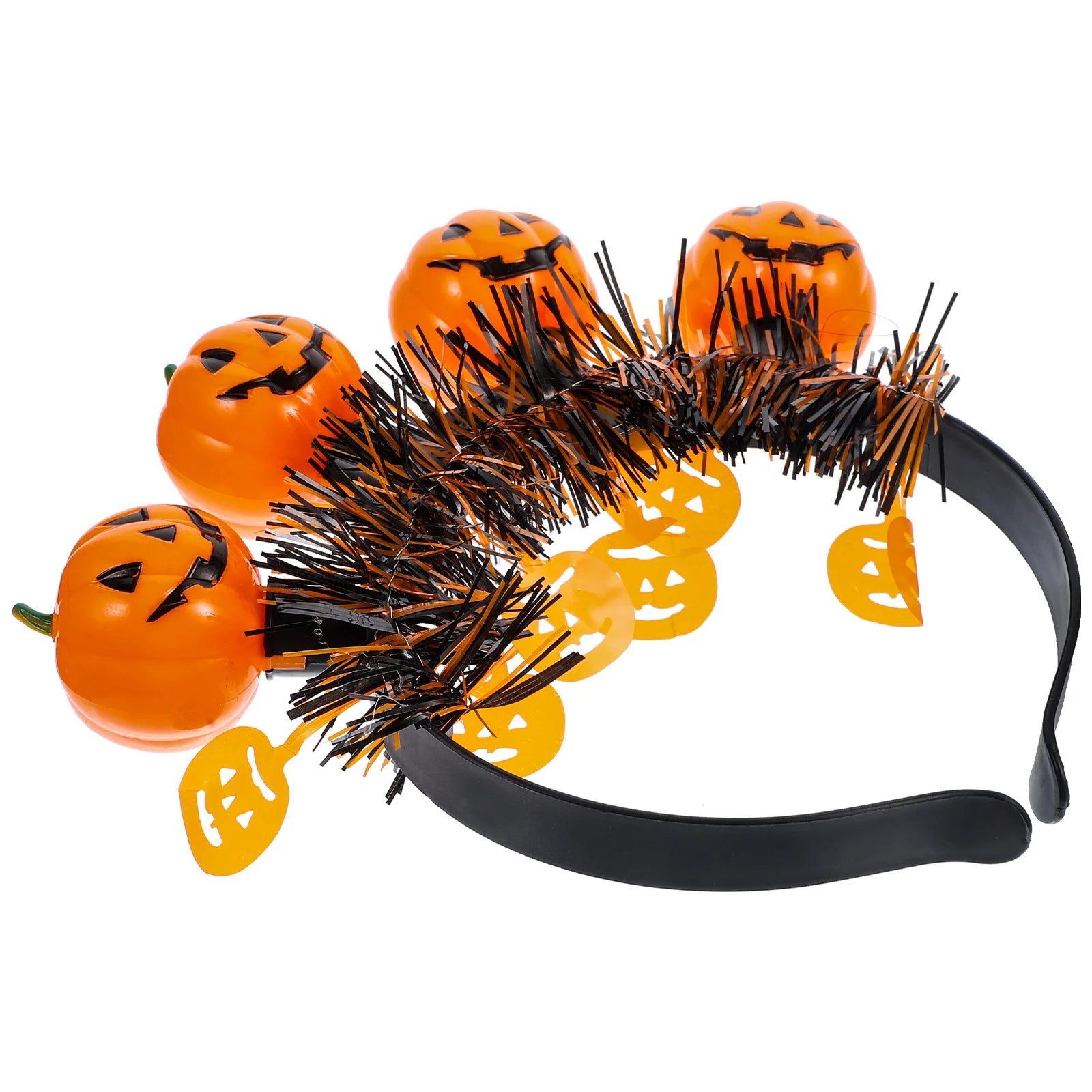 LED Halloween Glowing Pumpkin Headband Hair Hoop Headwear