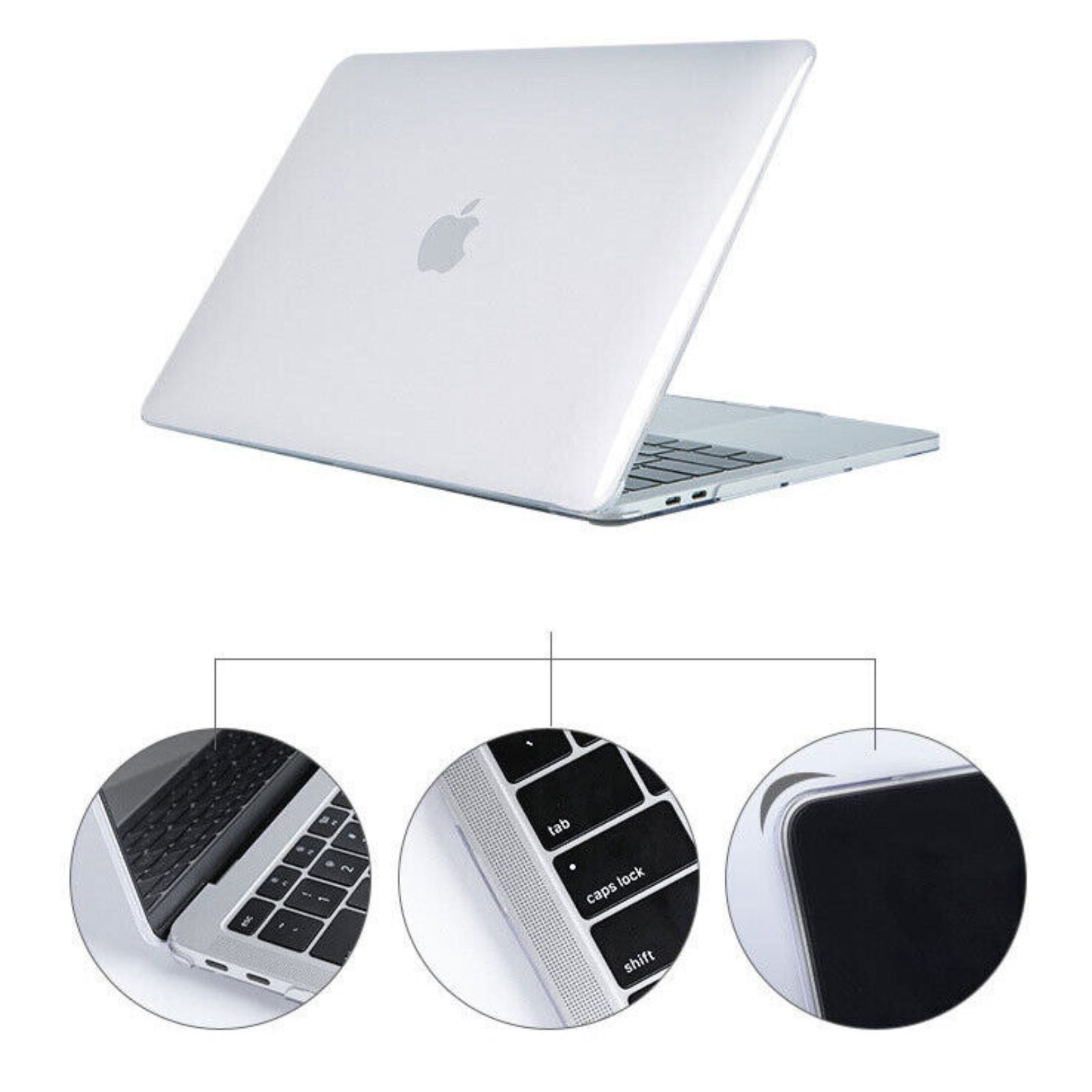 Clear MacBook Air Case For Air A2337/A2179/A1932 With Keyboard Hard Shell Cover