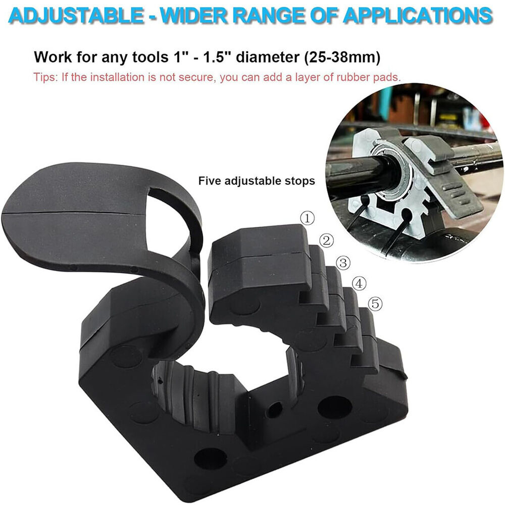 2PCS Shovel Axe Holder Car Rubber Clamps Quick-Release Mount Bracket 30-40mm