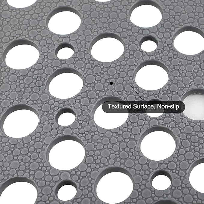 Non-Slip Bathtub Suction Mat Anti Mould Shower Mat Floor TPE 53cm x 53cm