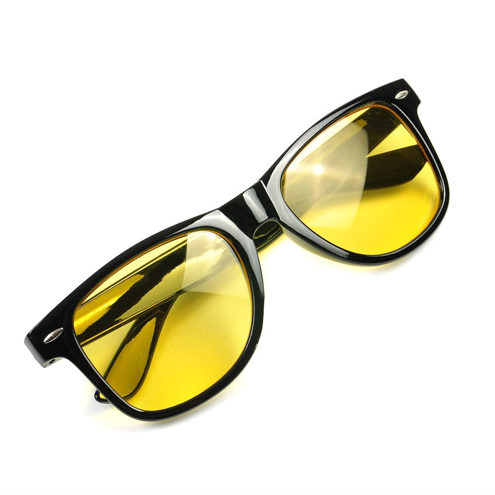 Anti Glare Vision Polarized Yellow Lens Tinted Night Driving Glasses HD