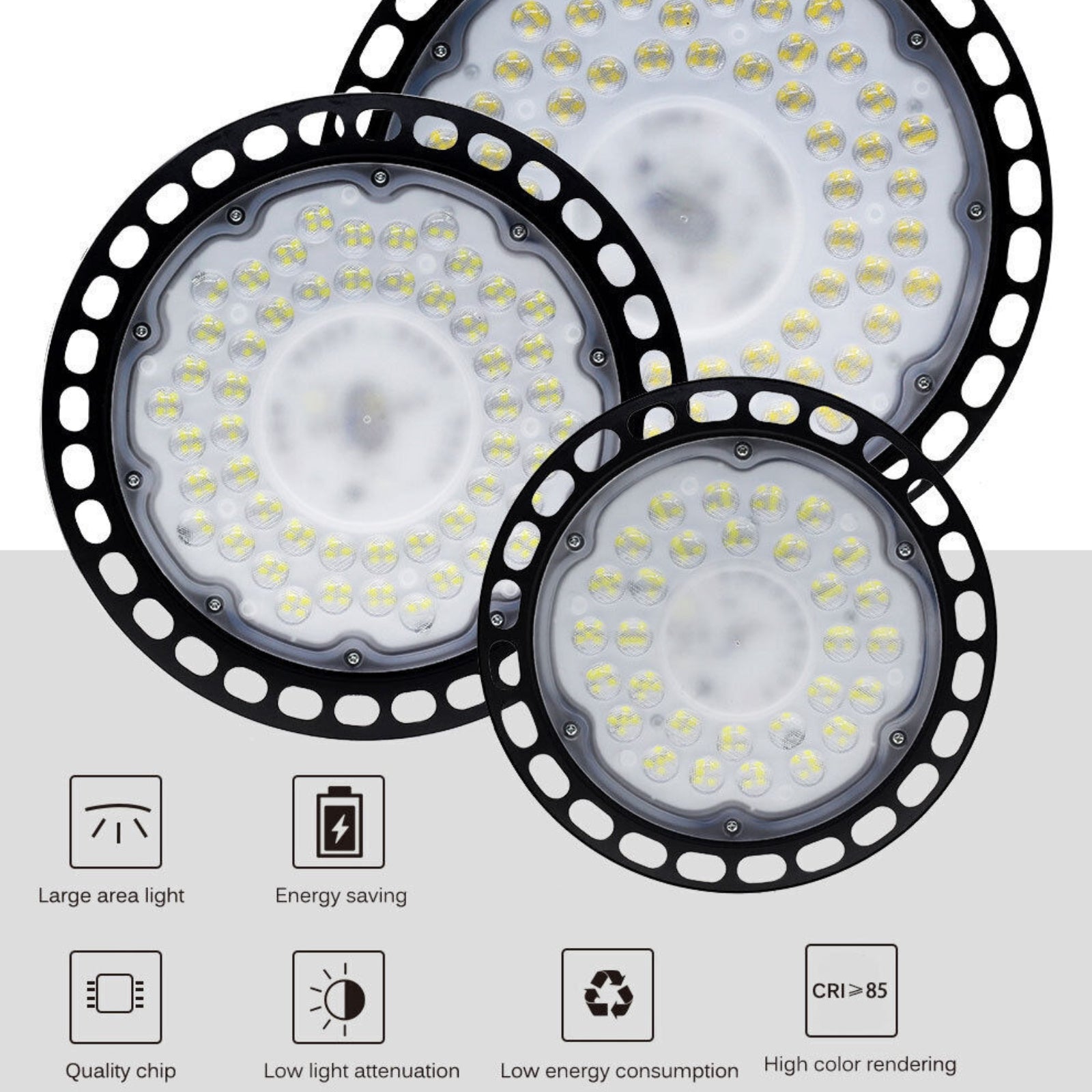 200W Warehouse Industrial Factory PLUG Stock UFO LED High Bay Light