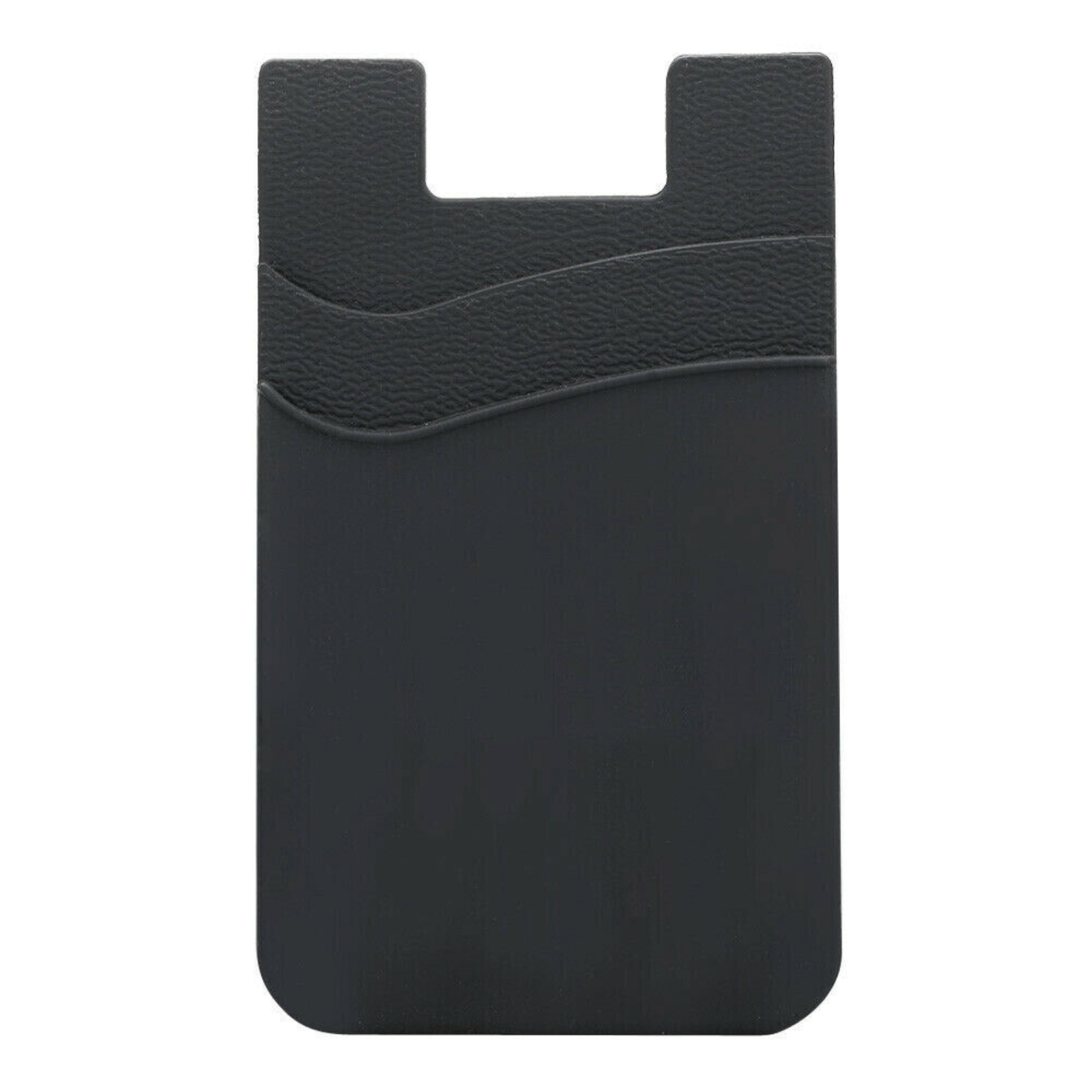 Card Holder Wallet Silicone Mobile Phone Back Double Layers 3M Stick On Adhesive