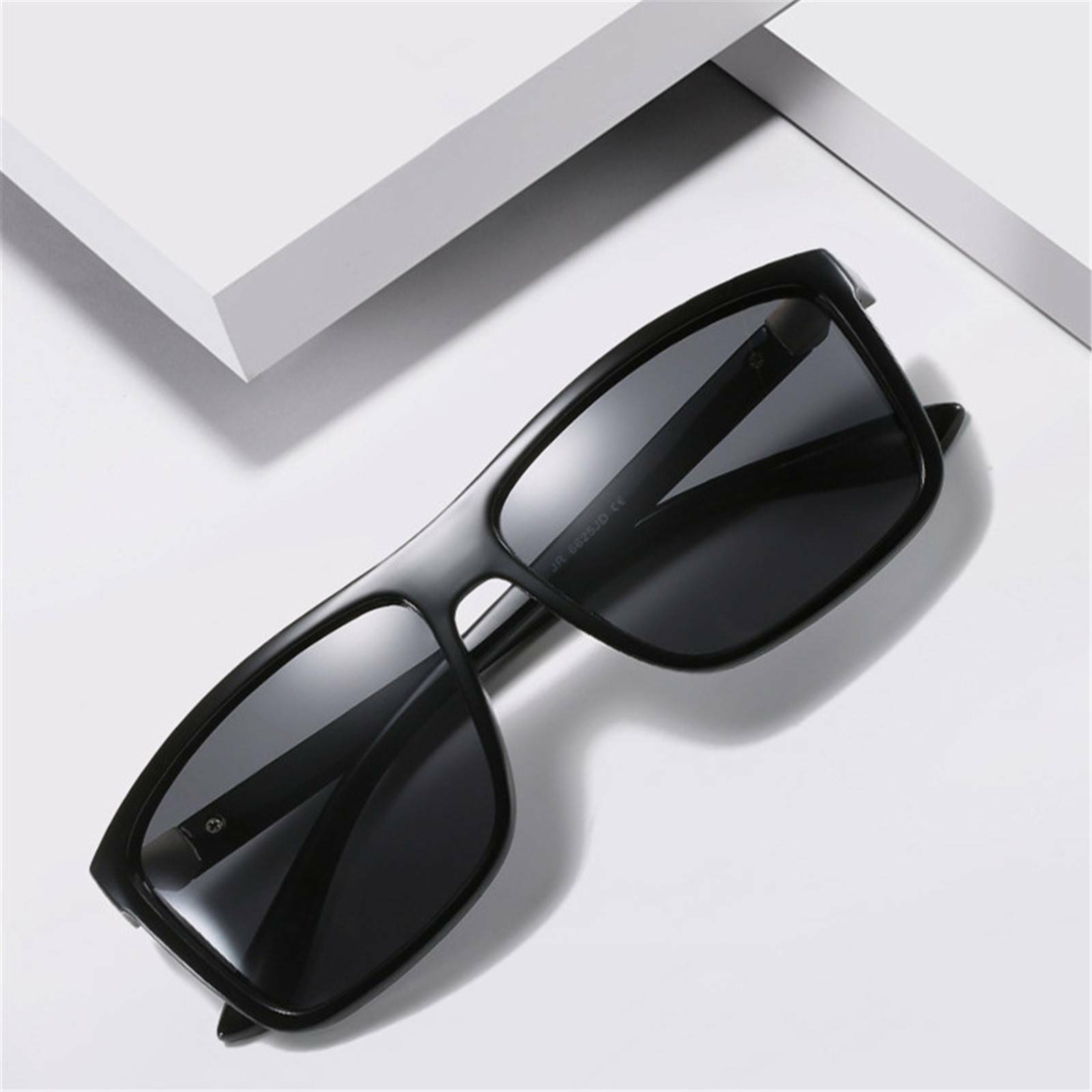 Polarized Sunglasses New Black Square Frame Driving Mens Designer Retro Eyewear