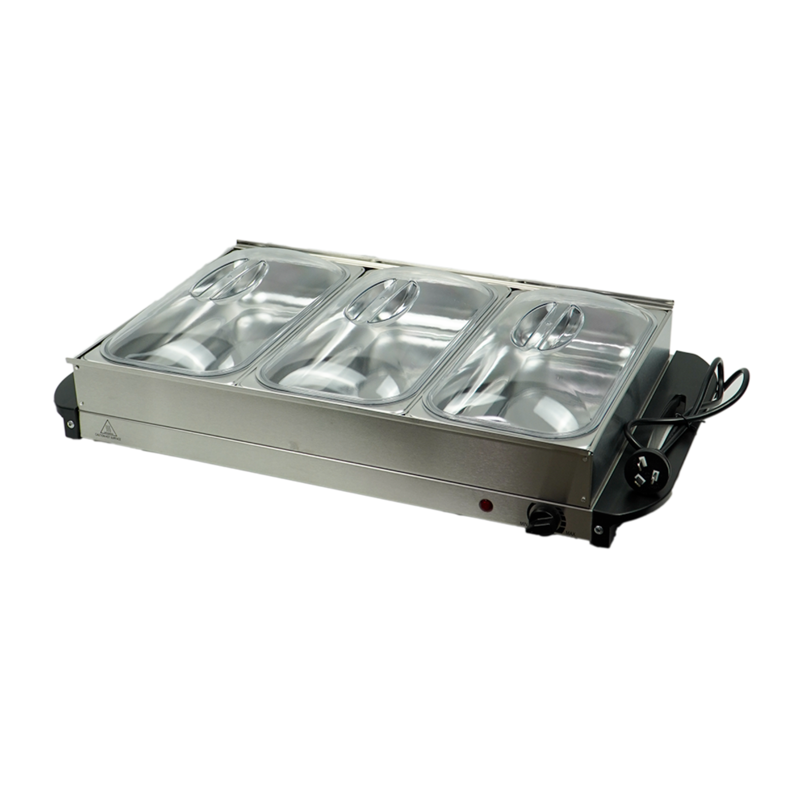 3 Tray 1.5L Bain Marie Stainless Steel New Food Warmer Buffet Electric Server