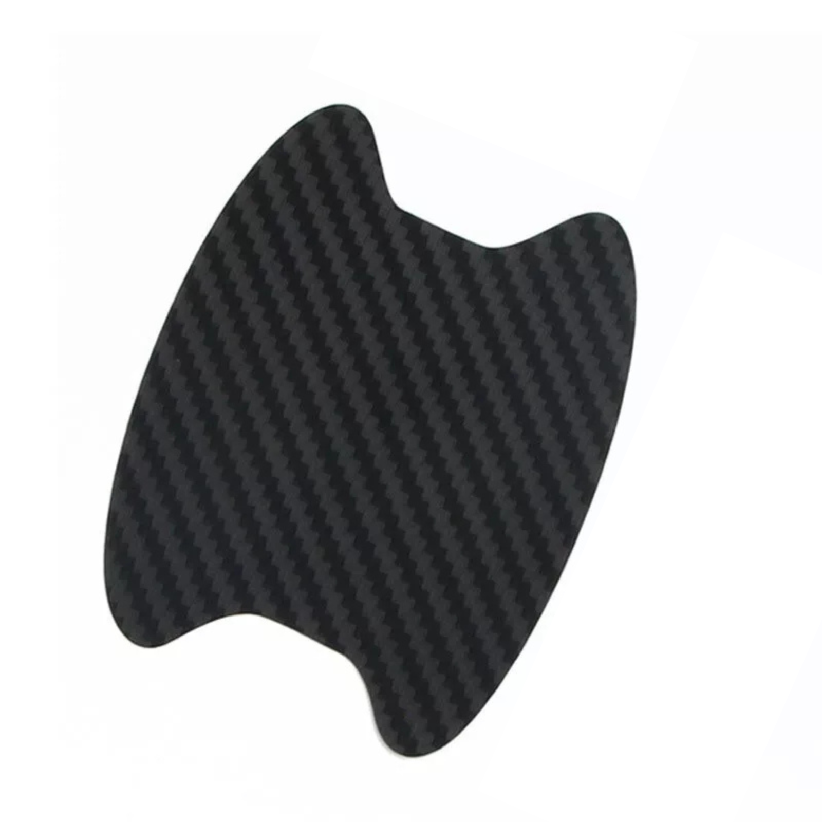 Anti Scratch Protector Film Sticker 4x Car Door Handle Black Carbon fiber