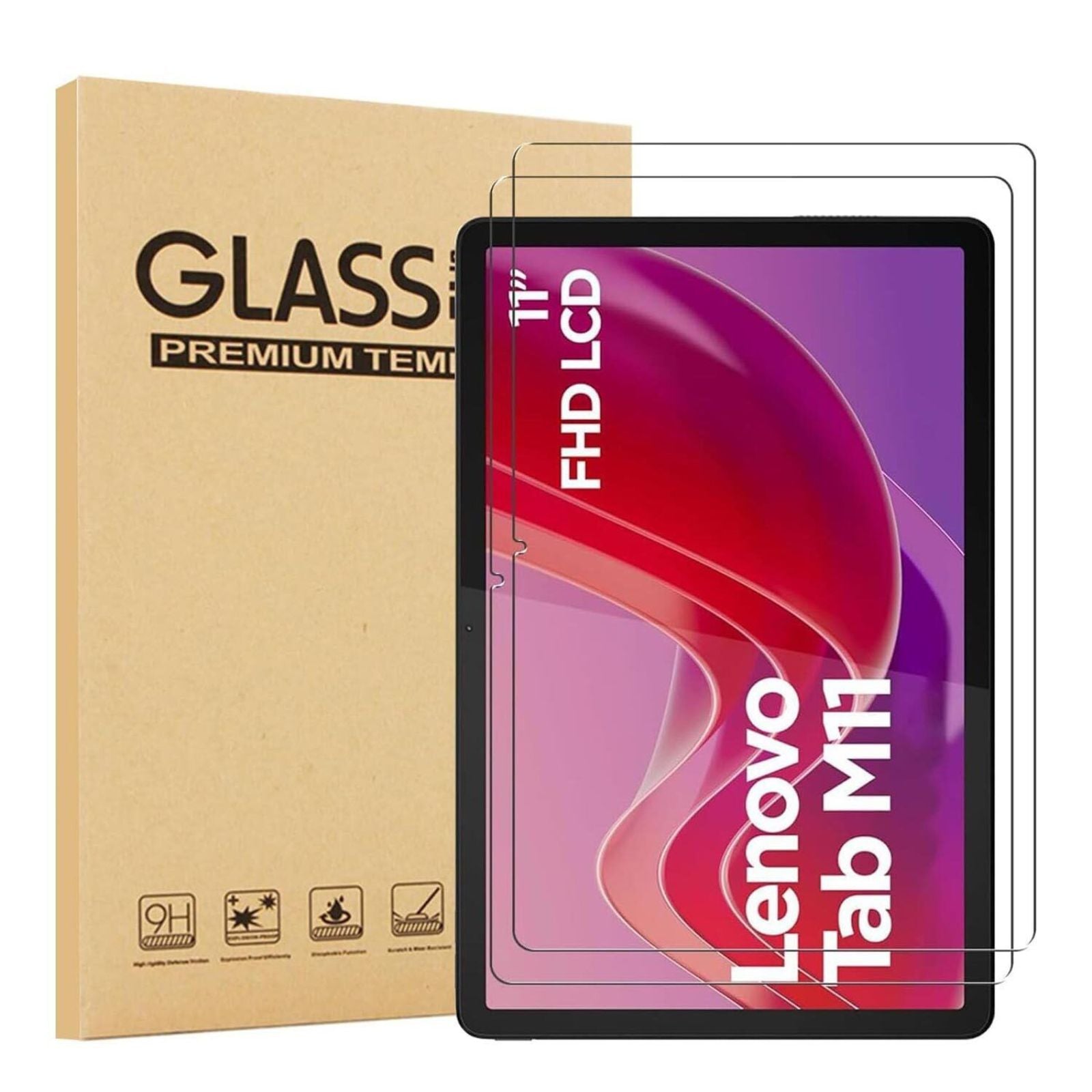2pcs Tempered Glass Screen Protector For Lenovo Tab M11