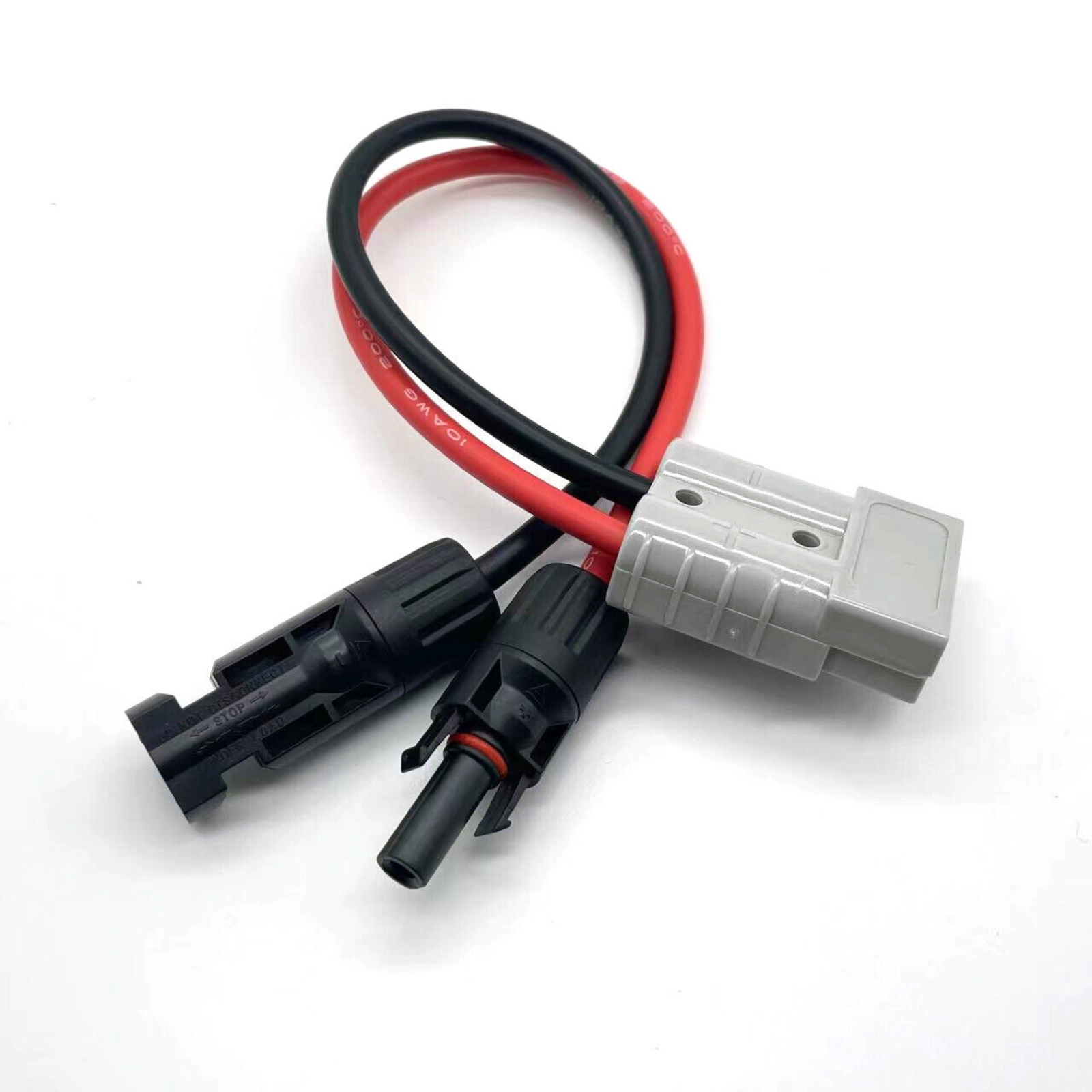 Adaptor Connector 50 AMP Anderson Plug to Solar Panel Cable Y 30cm 4mm²