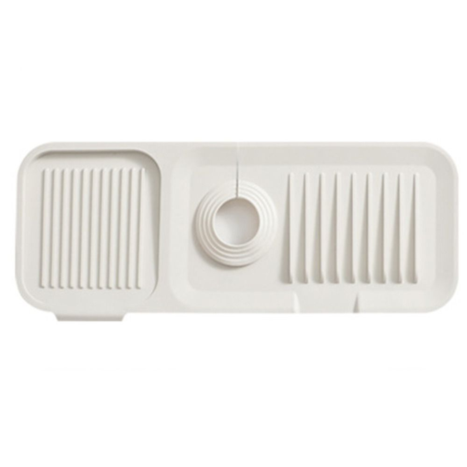 White Sink Draining Pad Silicone Faucet Mat For Kitchen Sink - Splash Guard