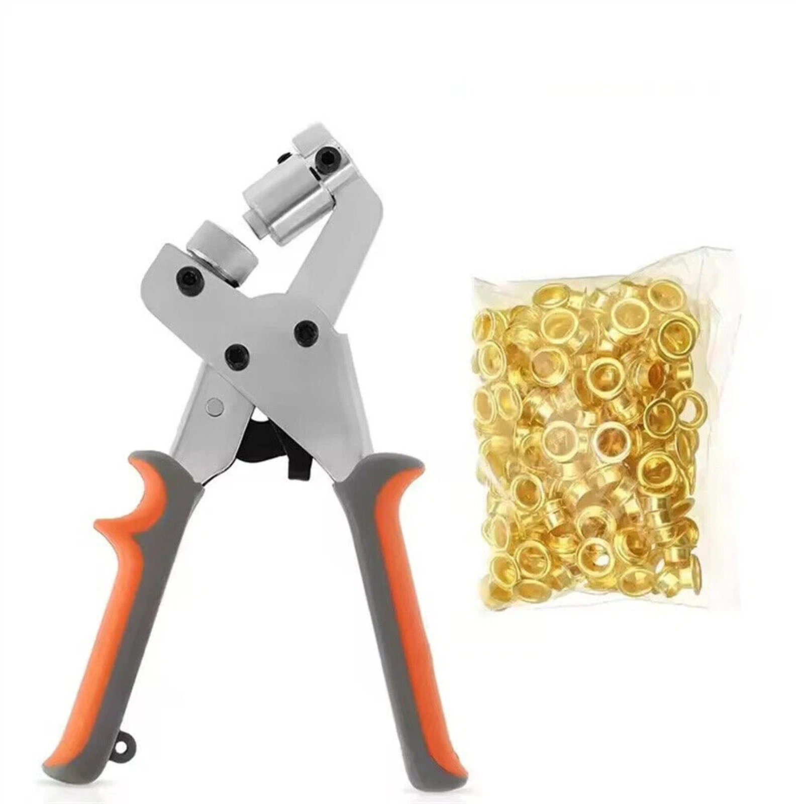 Hole Grommet Handheld Punch Plier Tool for DIY Leather Crafting Projects