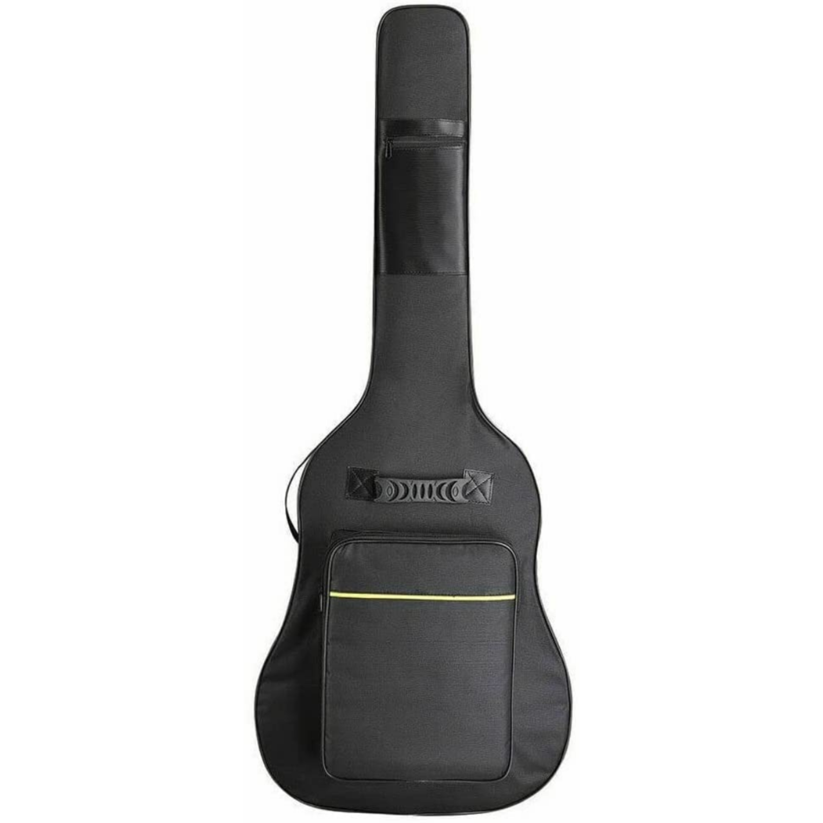 Double Straps Backpack 4" Guitar Bag Padded Gig Bag Soft Black Acoustic Case