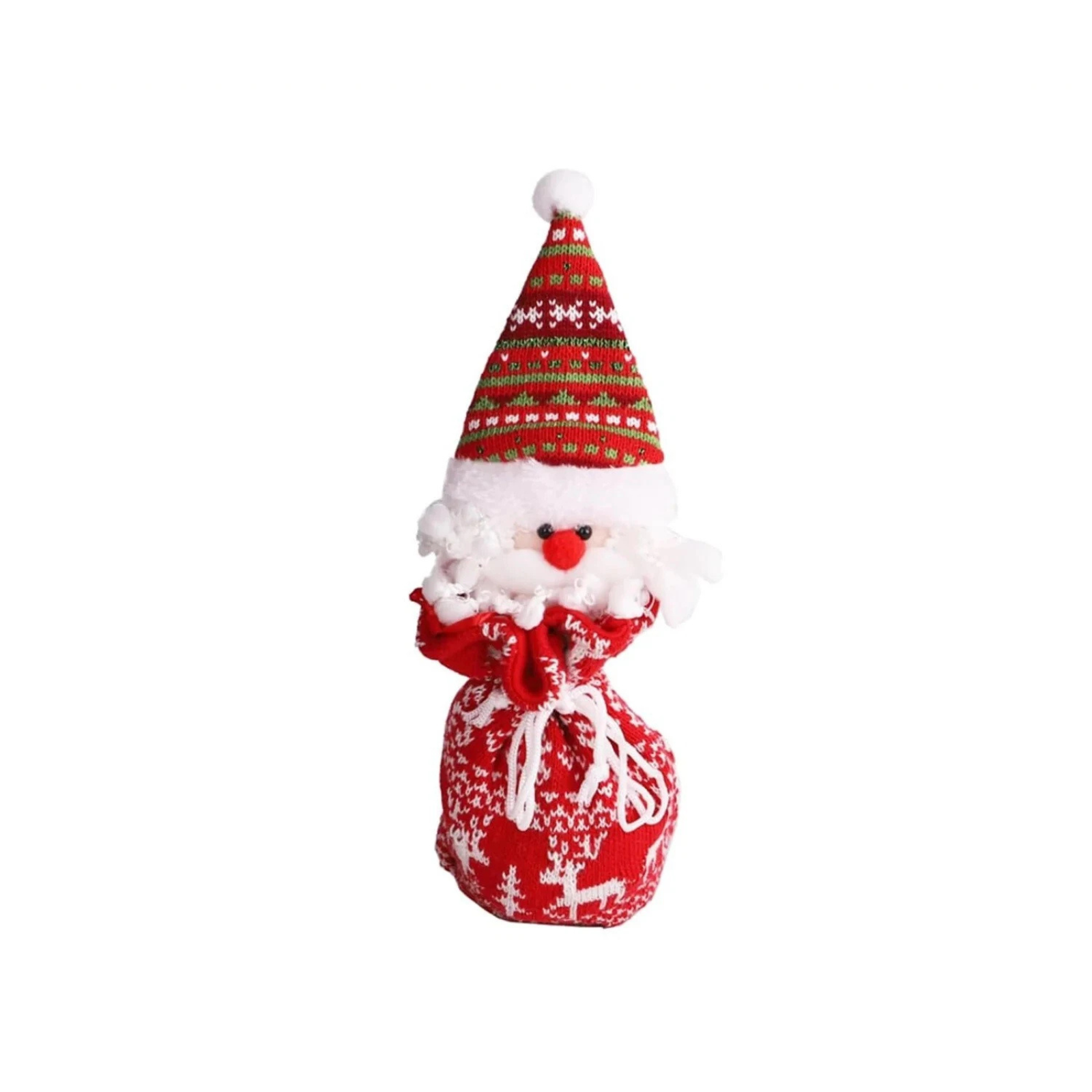 Santa Claus Christmas Decorations Candy Gift Bag Plush Doll Ornament