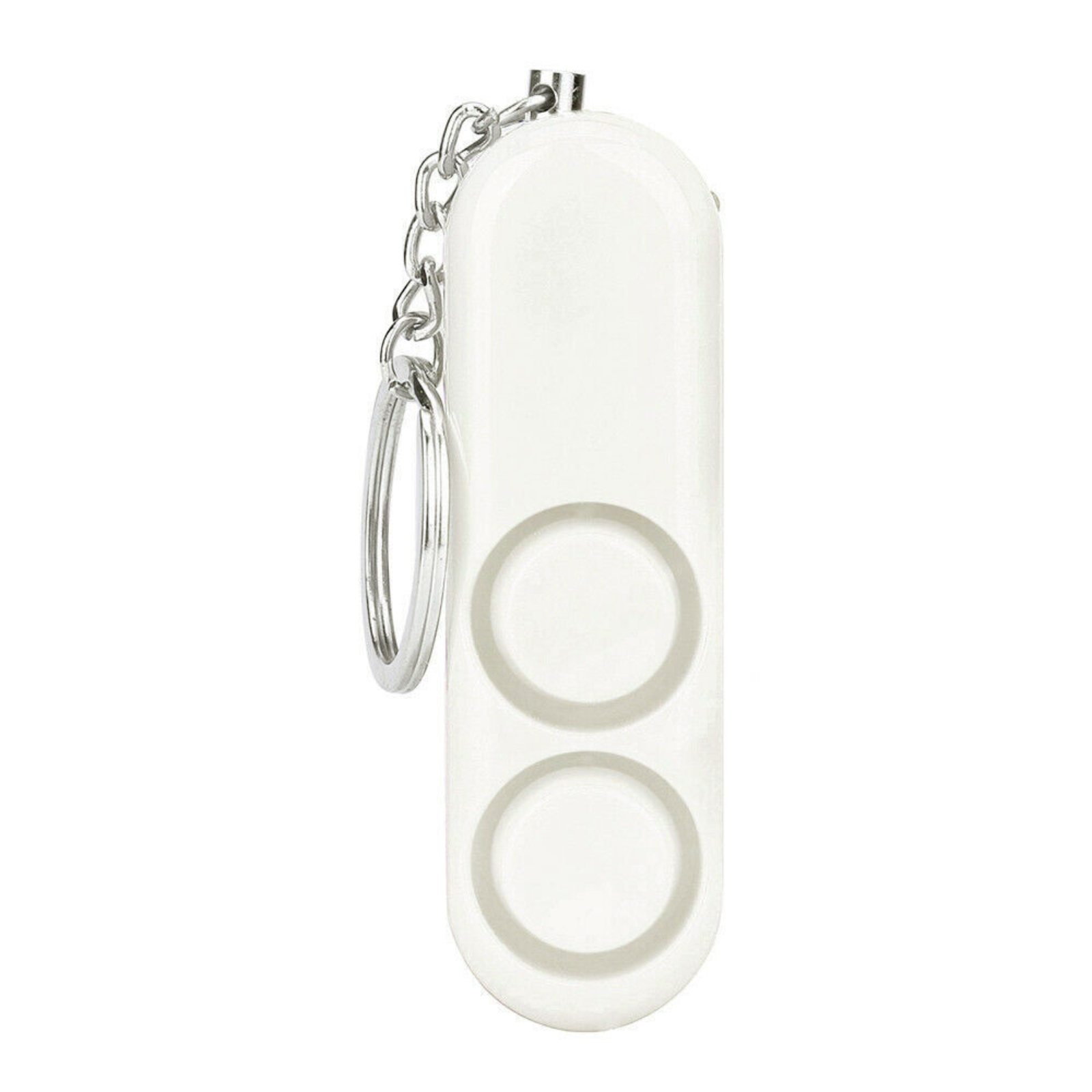 Emergency Keyring 120dB Personal Alarm Safety Keychain Panic Security White