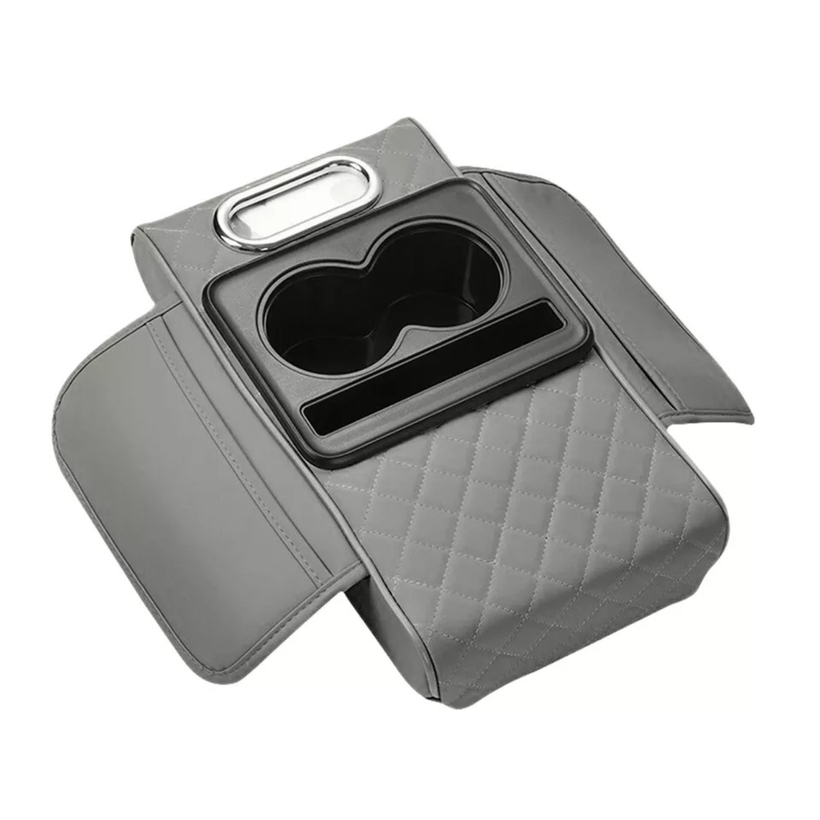 Armrest Cushion Organizer Holder Center Console Grey Armrest Pad