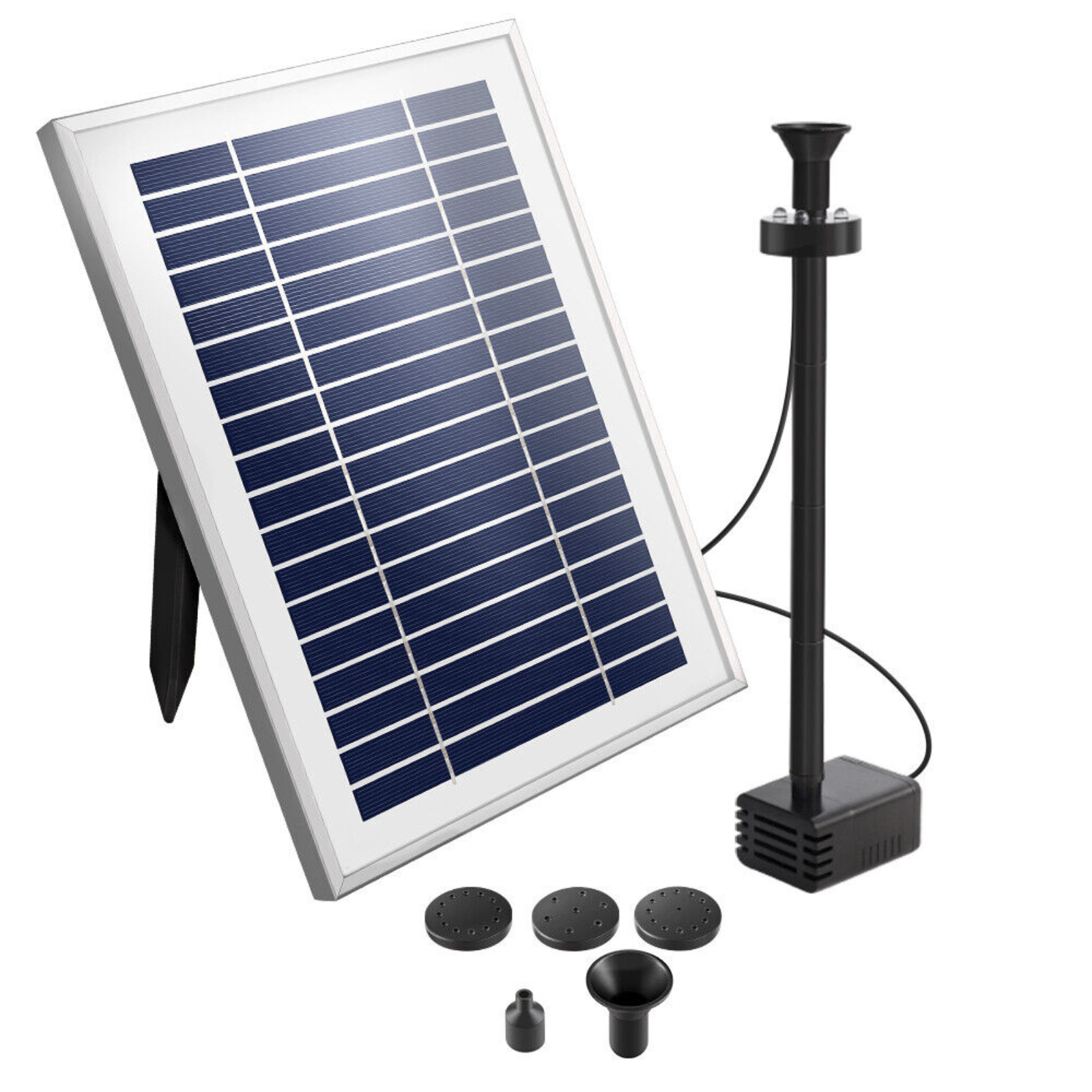 Battery Kit LED Lights Submersible 4.3FT Gardeon Solar Pond Pump Water Fountain