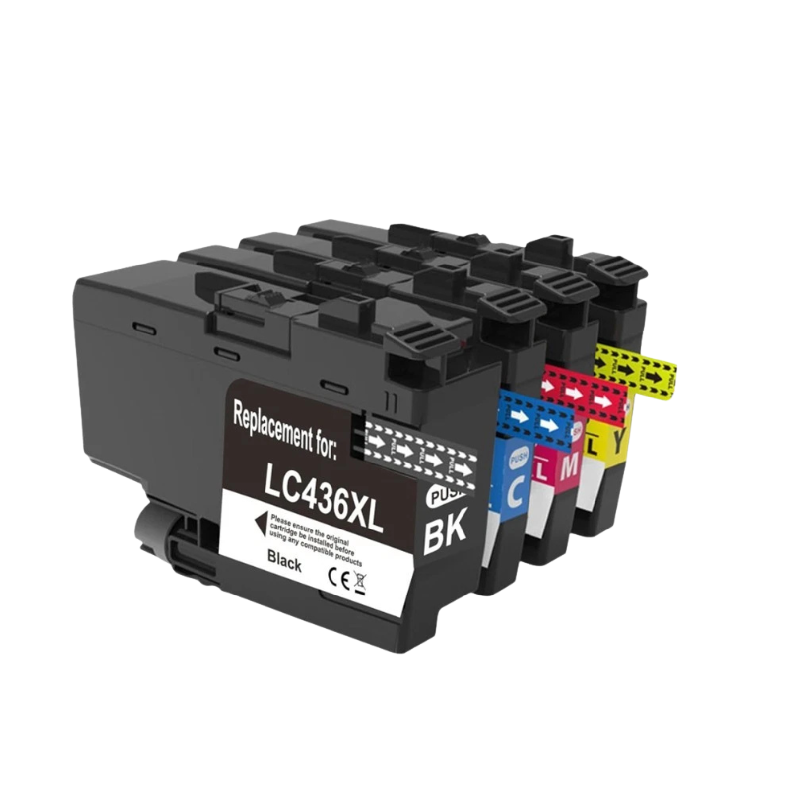 Printer Replacement 4 Pack Compatible Brother LC-436XL High Yield Ink