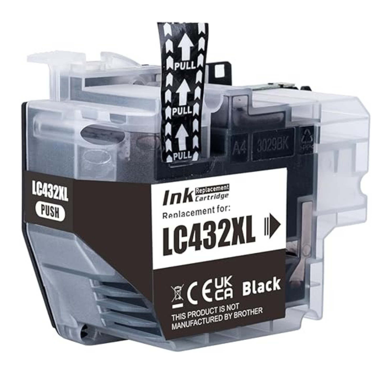 High Yield Black Ink Cartridges 3 Pack Compatible Brother LC-432XLBK