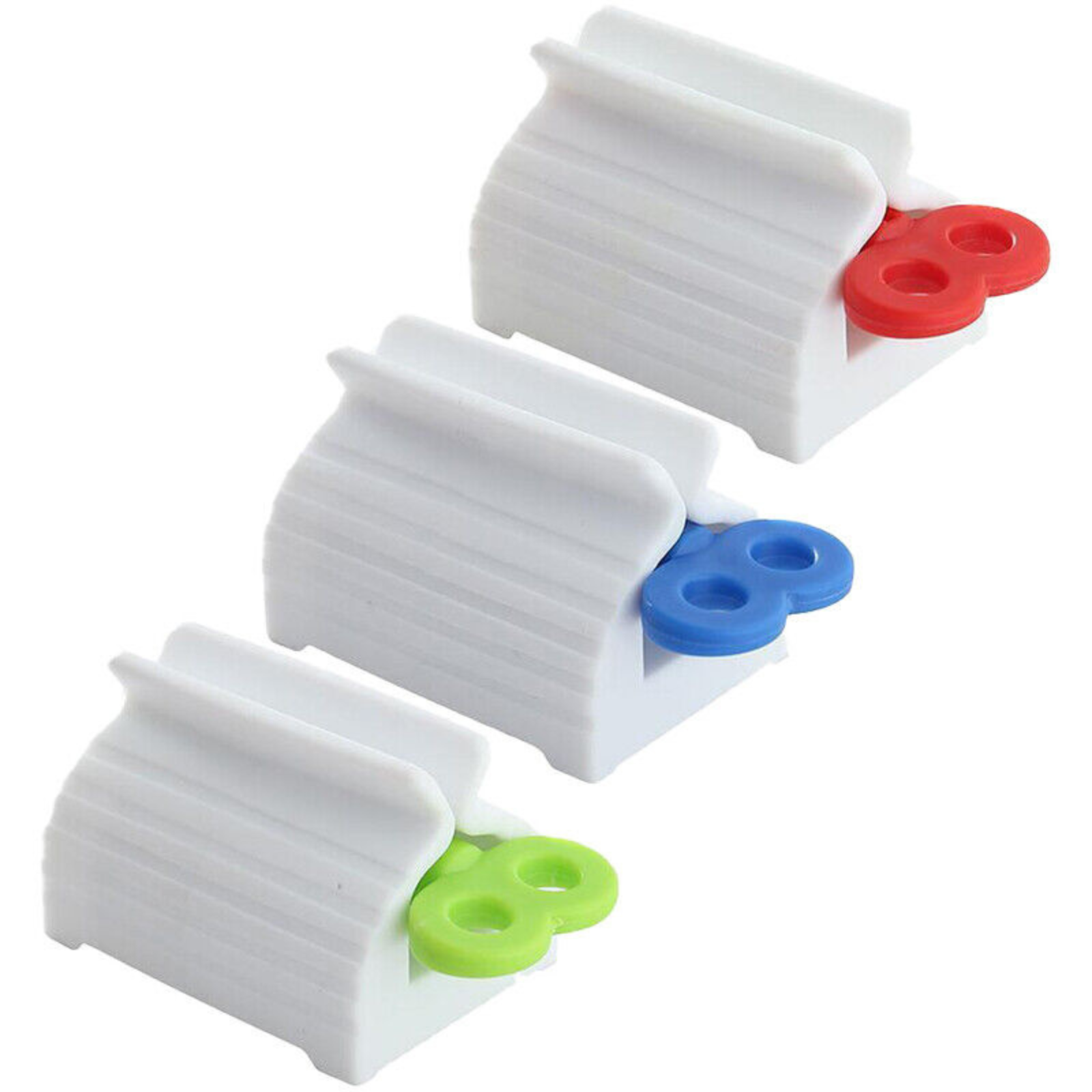 Easy Stand Rolling Holder 3PCS Toothpaste Squeezer Dispenser Seat Bathroom Tube