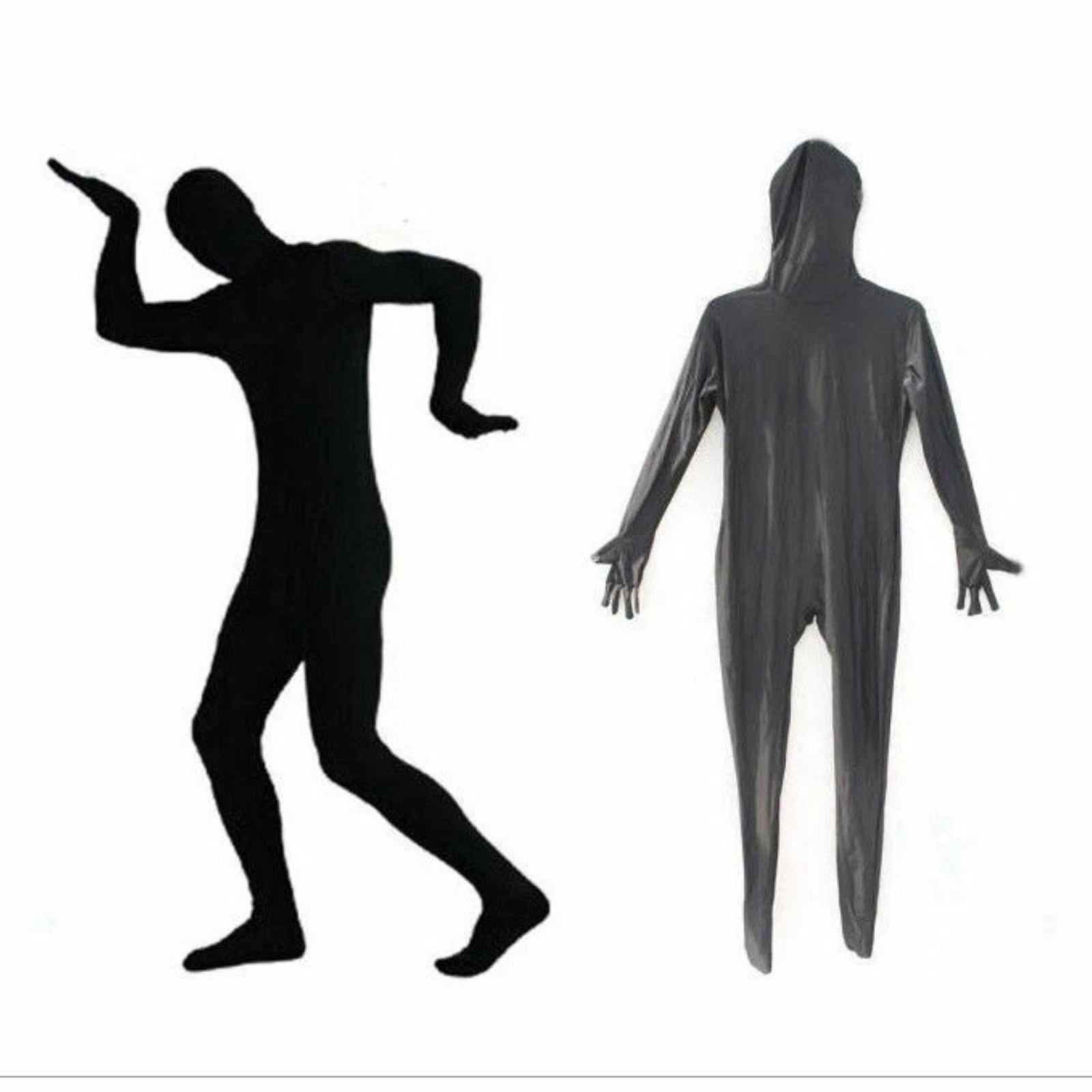 Parties Adult Spandex Costume Black Full Stretch Body