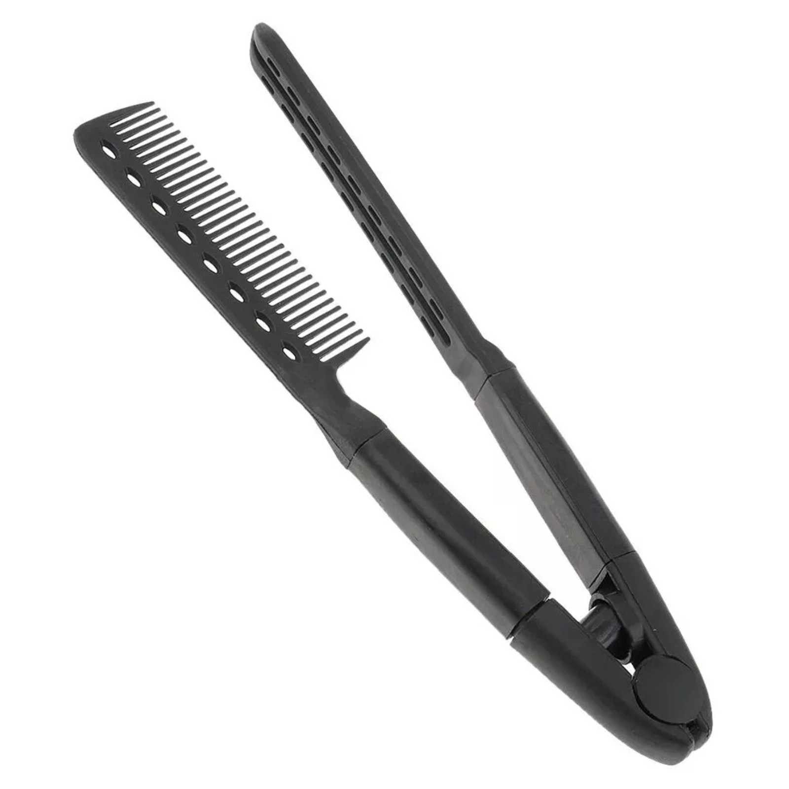 Salon Brush Hair Straightener Hairdressing Folding Styling V Comb 1x