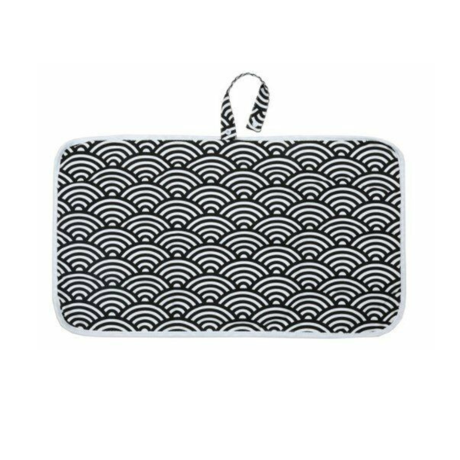 Portable Waterproof Reusable Change Mat Nappy Diaper Cloud Waves Pram Bag