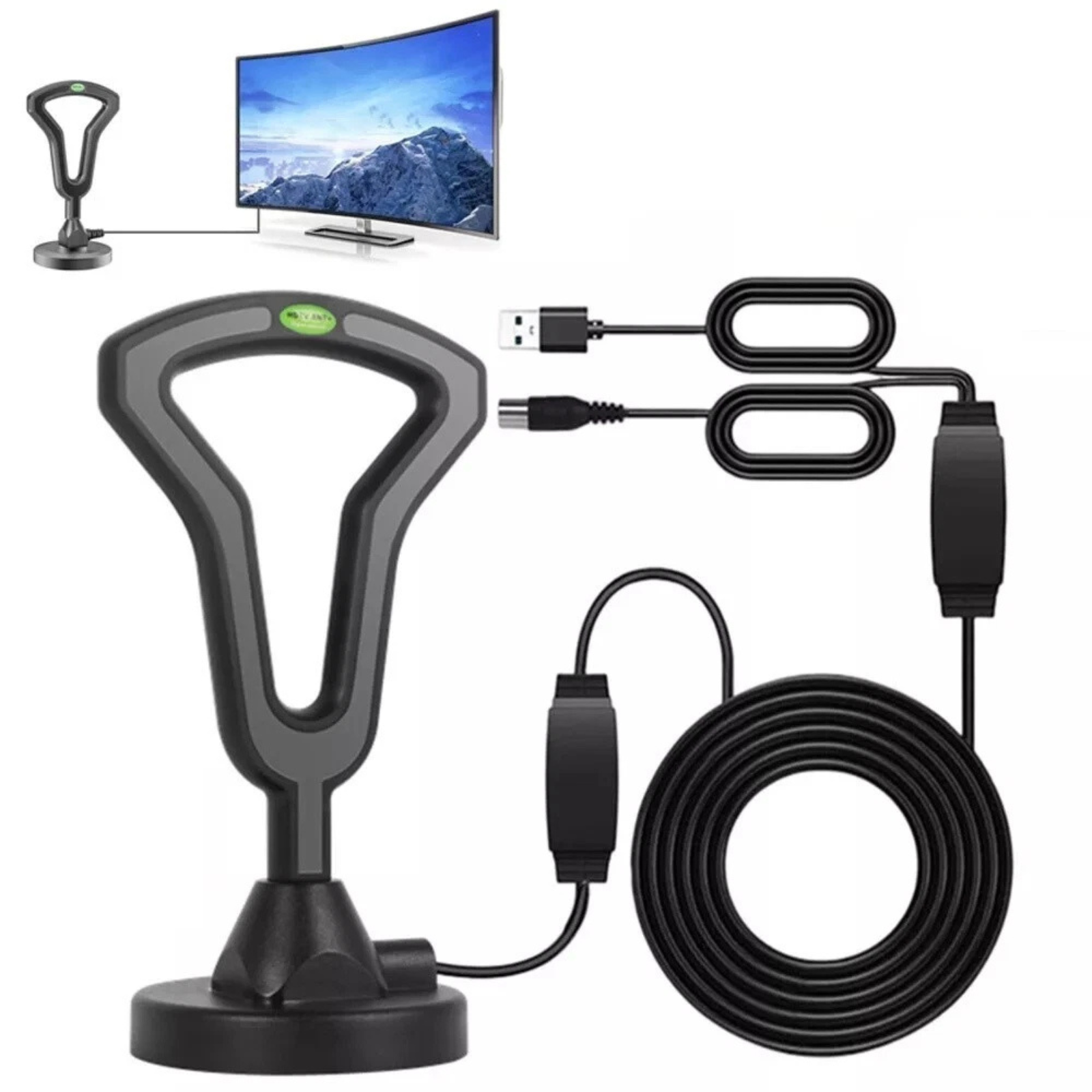 Digital TV Antenna Amplified HDTV 4K 1080P Indoor Outdoor Signal