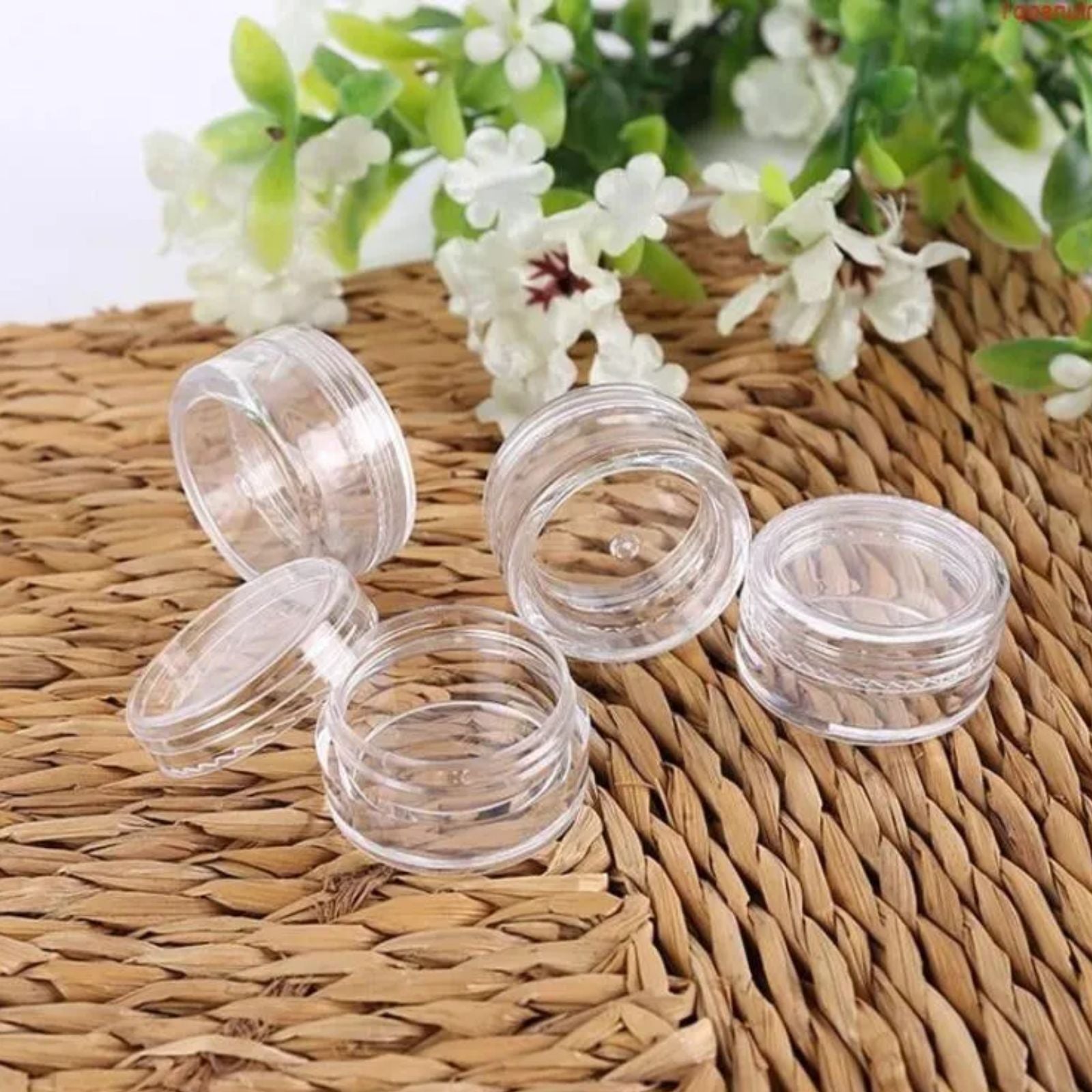 50pcs Makeup Jar Mini Cosmetic Bottle Pot Face Cream Lip Balm Container