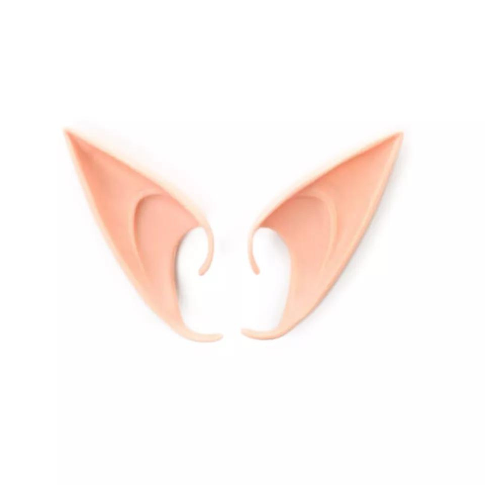 1 Pair L Pink 12x5cm Halloween Costume Cosplay Rubber Elf Ears Fairy Elven