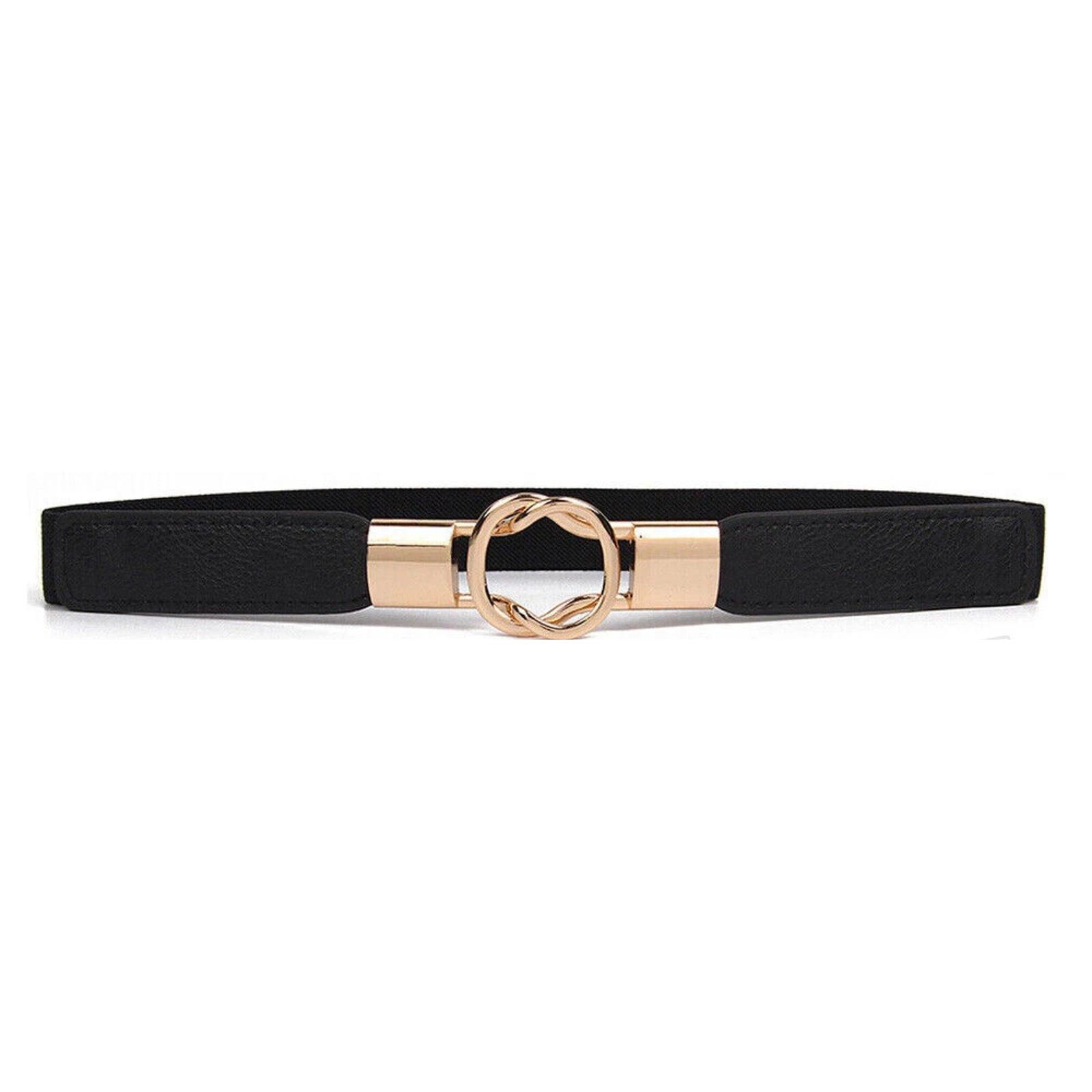 Black Ladies Fashion Dress Slim Waist Belt Adjustable Accessory