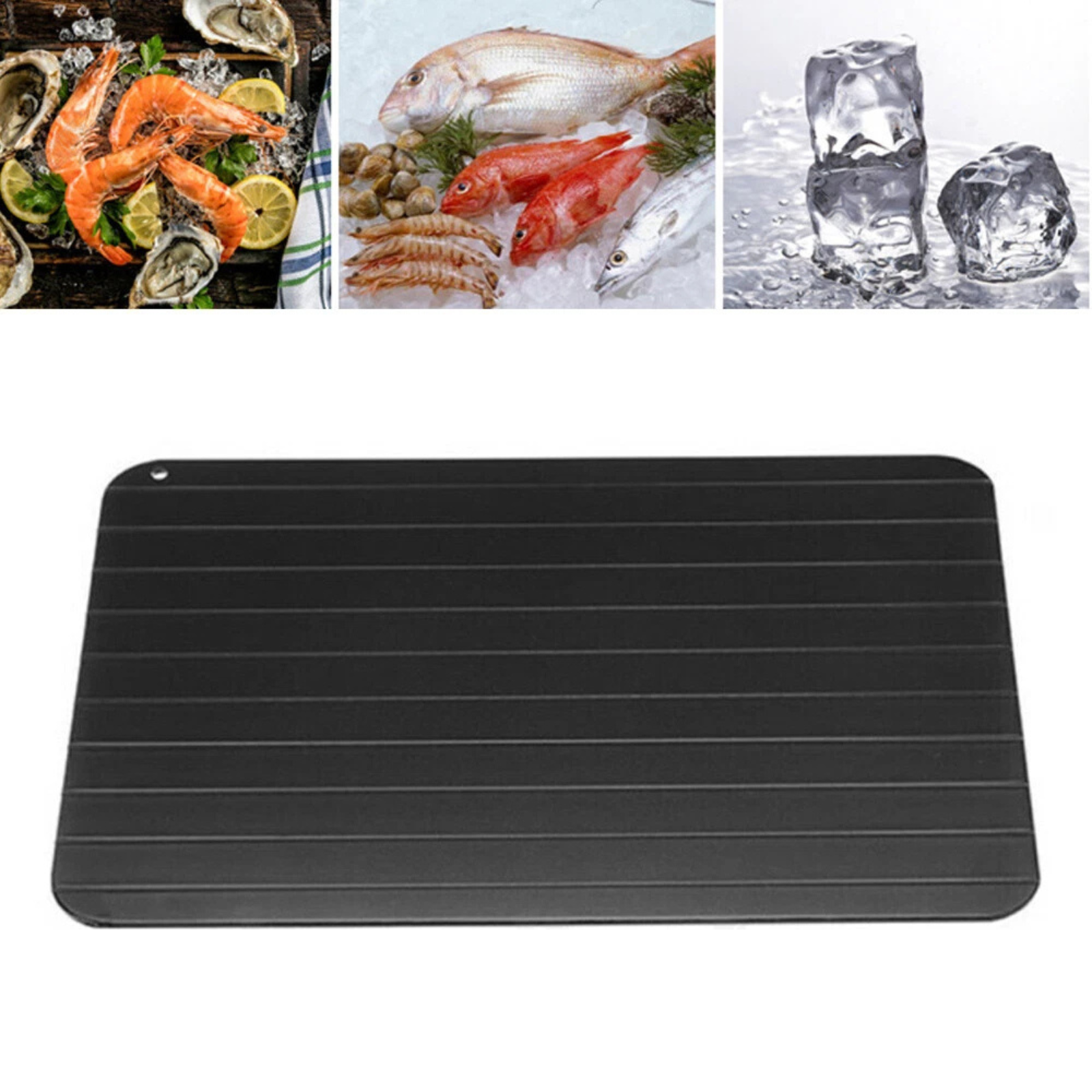 Magic Metal Defrosting Tray for Fast Natural Thawing of Frozen Food