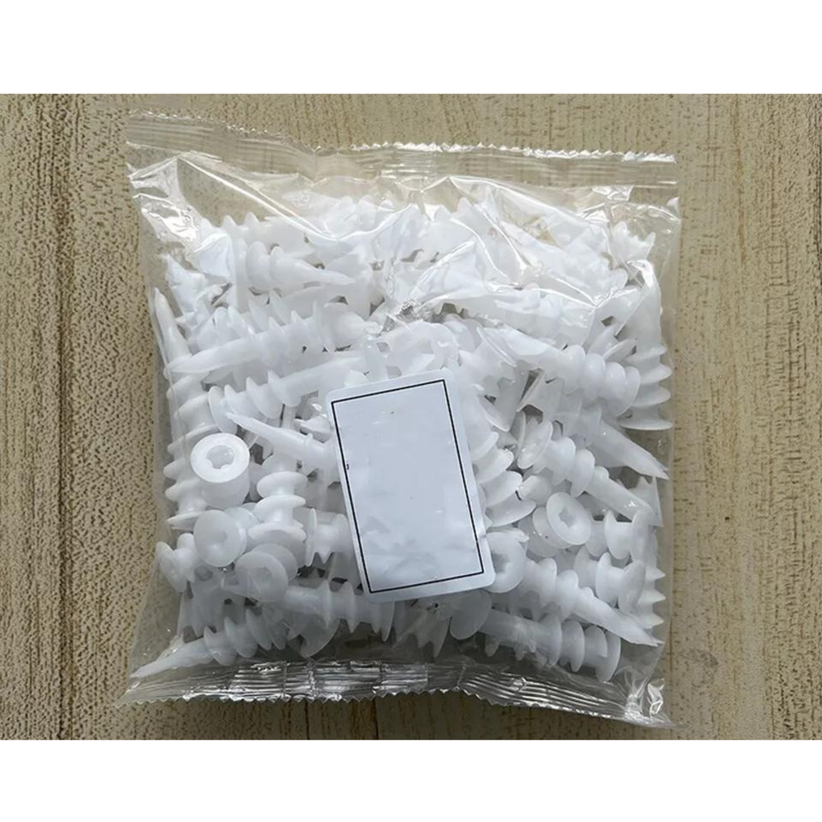 500 PCS Plaster Board ND-0903 Nylon Anchors Screws 13mm x 42mm Wall Mates