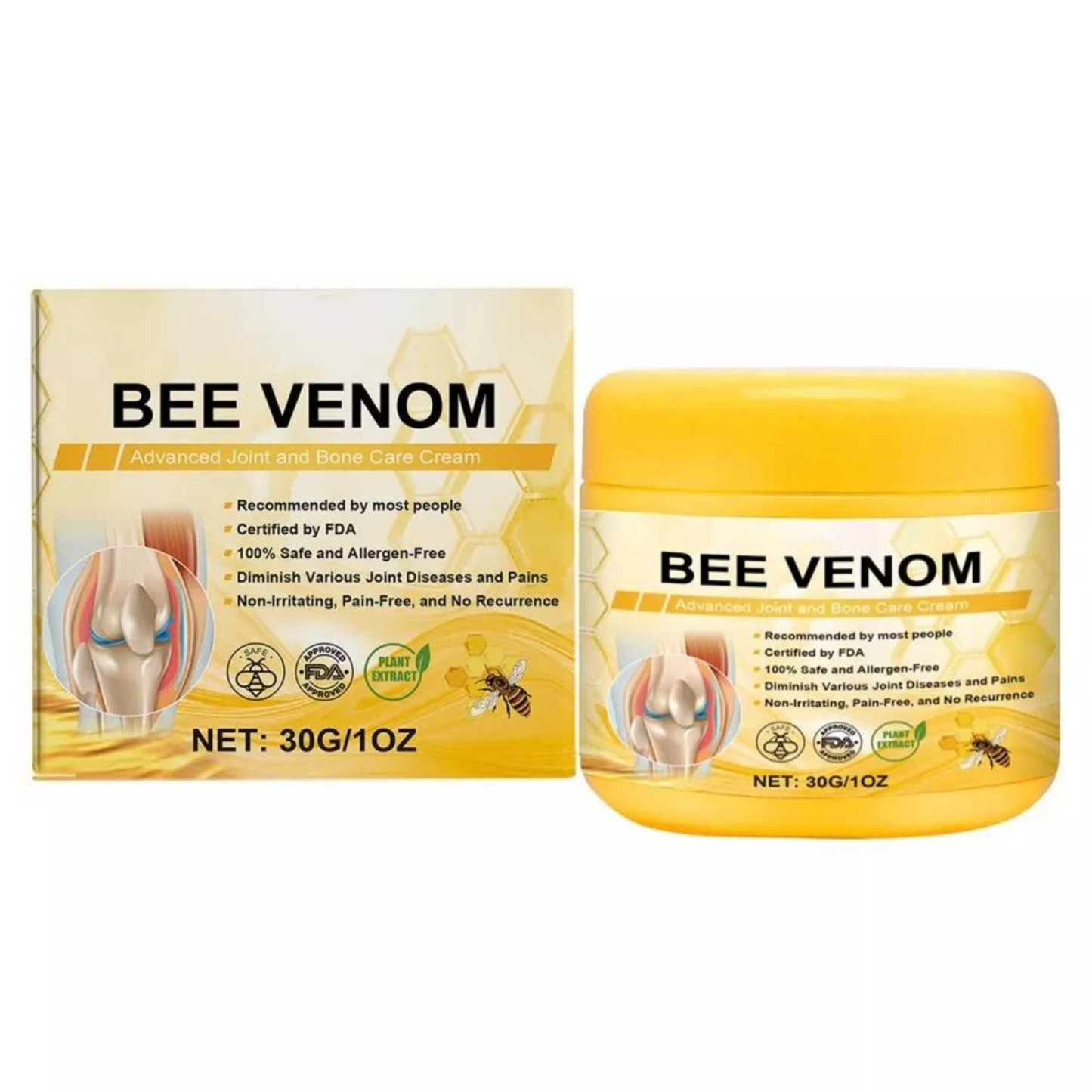 30g Joint Bone Healing Arthritis Pain Bee Venom Pain Cream Relief Care Cream