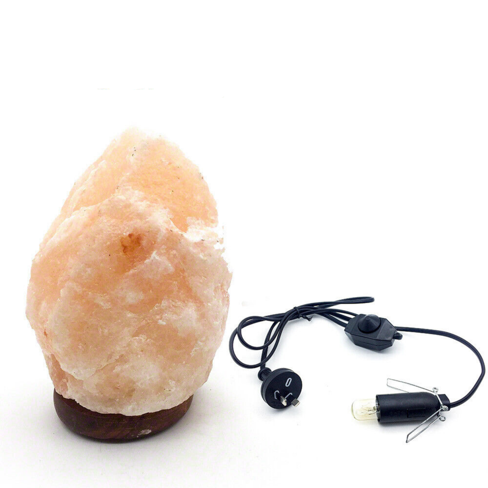 Himalayan Natural Crystal Rock Shape Salt Lamp Dimmer Switch Night Light