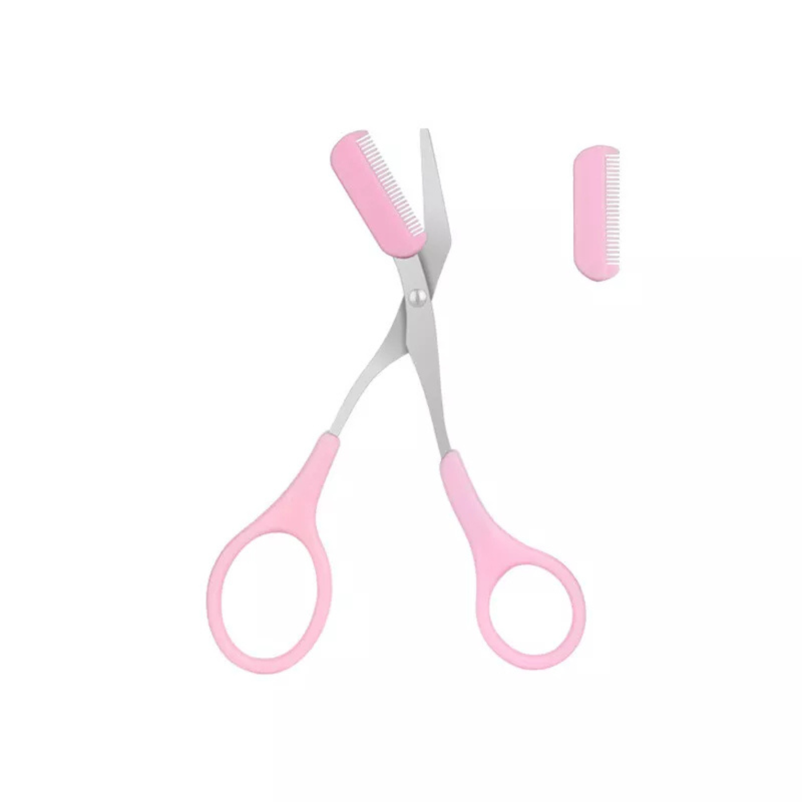 Shears Brow Shaping Grooming Scissors Eyelash Thinning Eyebrow Trimmer Pink