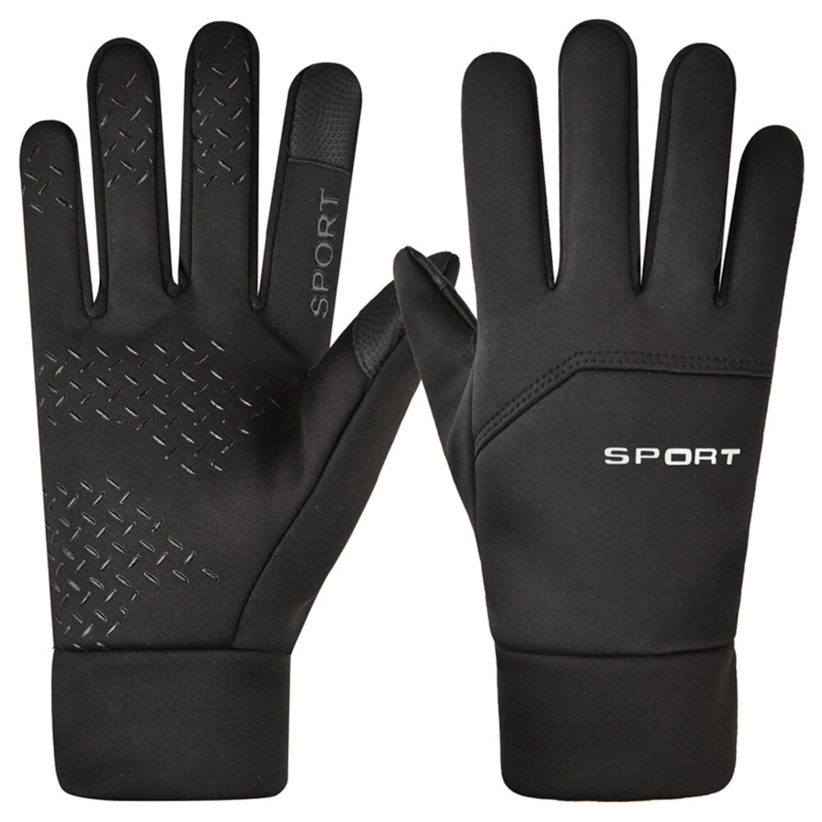 Windproof Touch Screen Ski Gloves Winter Warm Thermal Outdoor Sports Black 1x M
