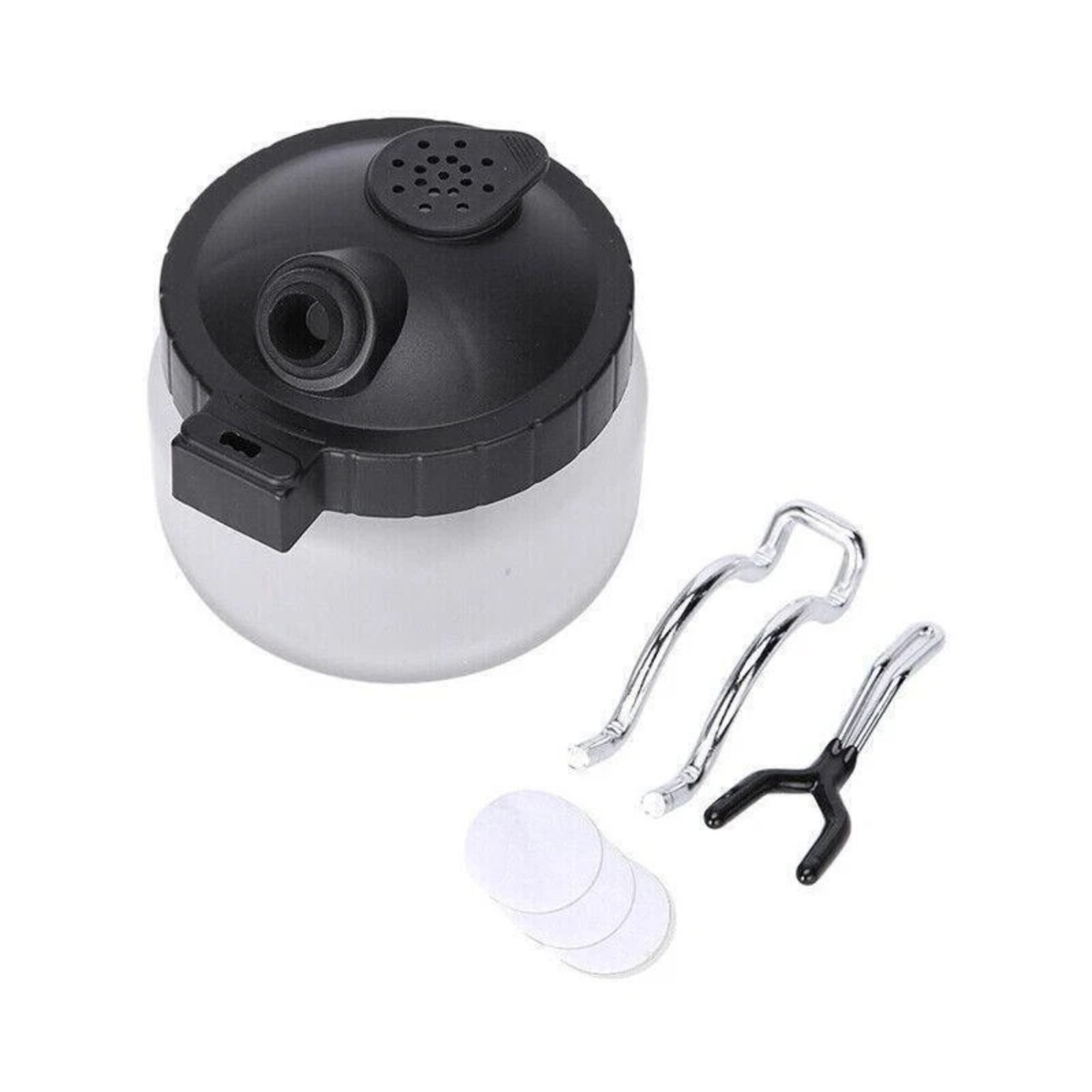 Airbrush Cleaning Pot Air Brush Cleaner Jar with Filter Lid