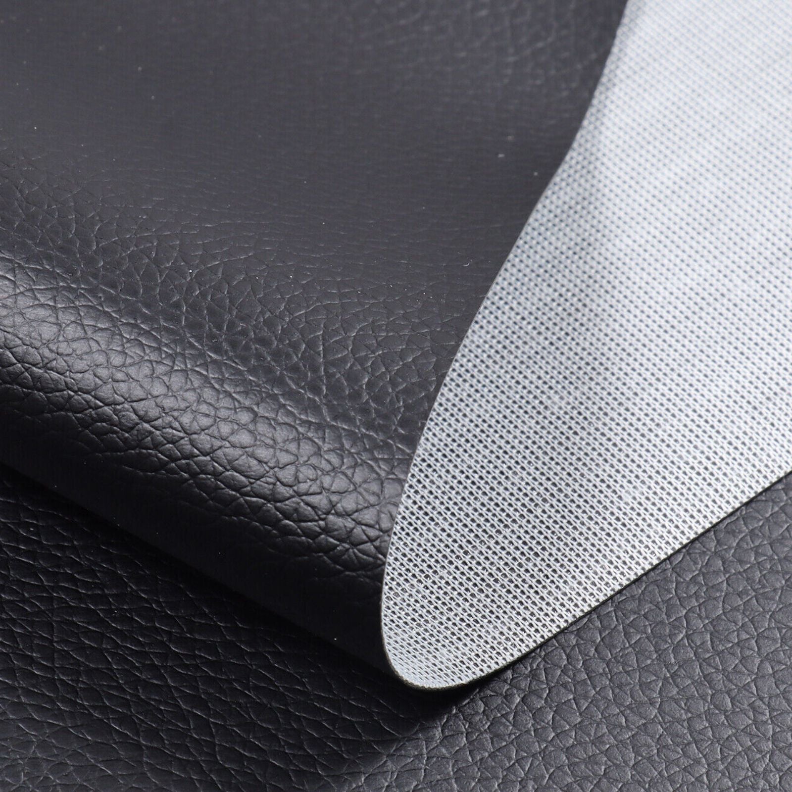 Upholstery Synthetic Leather 1.4,mx4m Restore Home Furniture Black Marine Vinyl