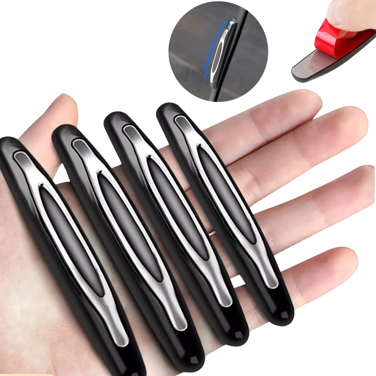 4x Anti Scratch Guard Anti-collision Strips Universal Car Door Edge Protector