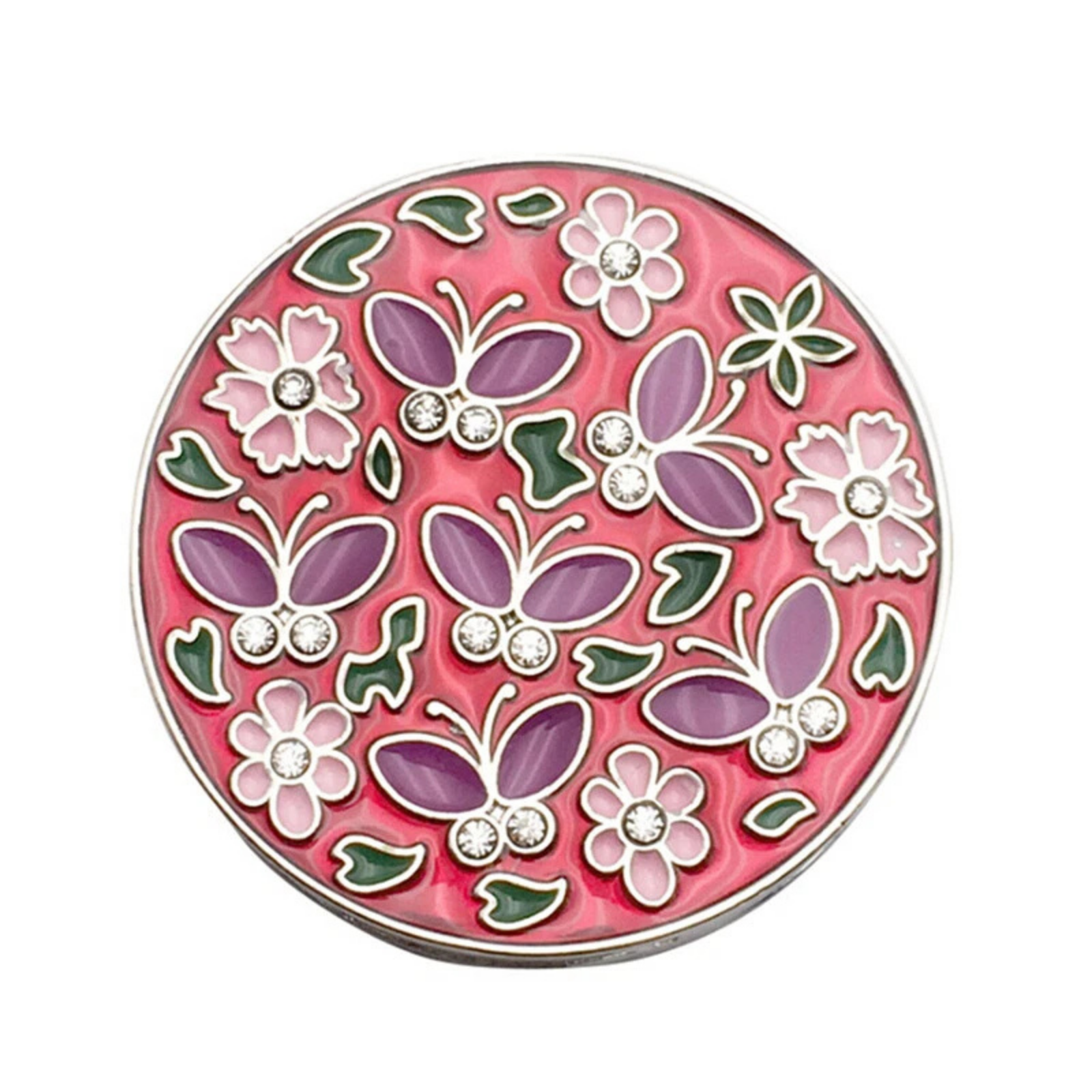 Foldable Floral Round Table Hook Handbag Holder Portable Bag Hanger Red