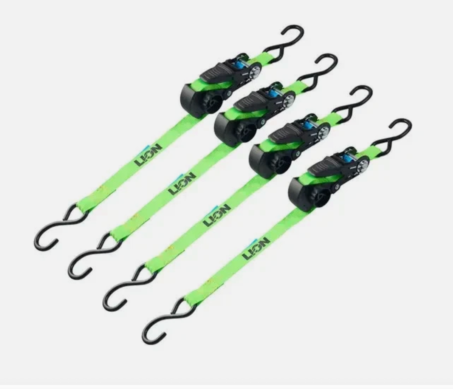 Retractable 4 Pack L/C 225KG 4m Tie Down Ratchet Strap