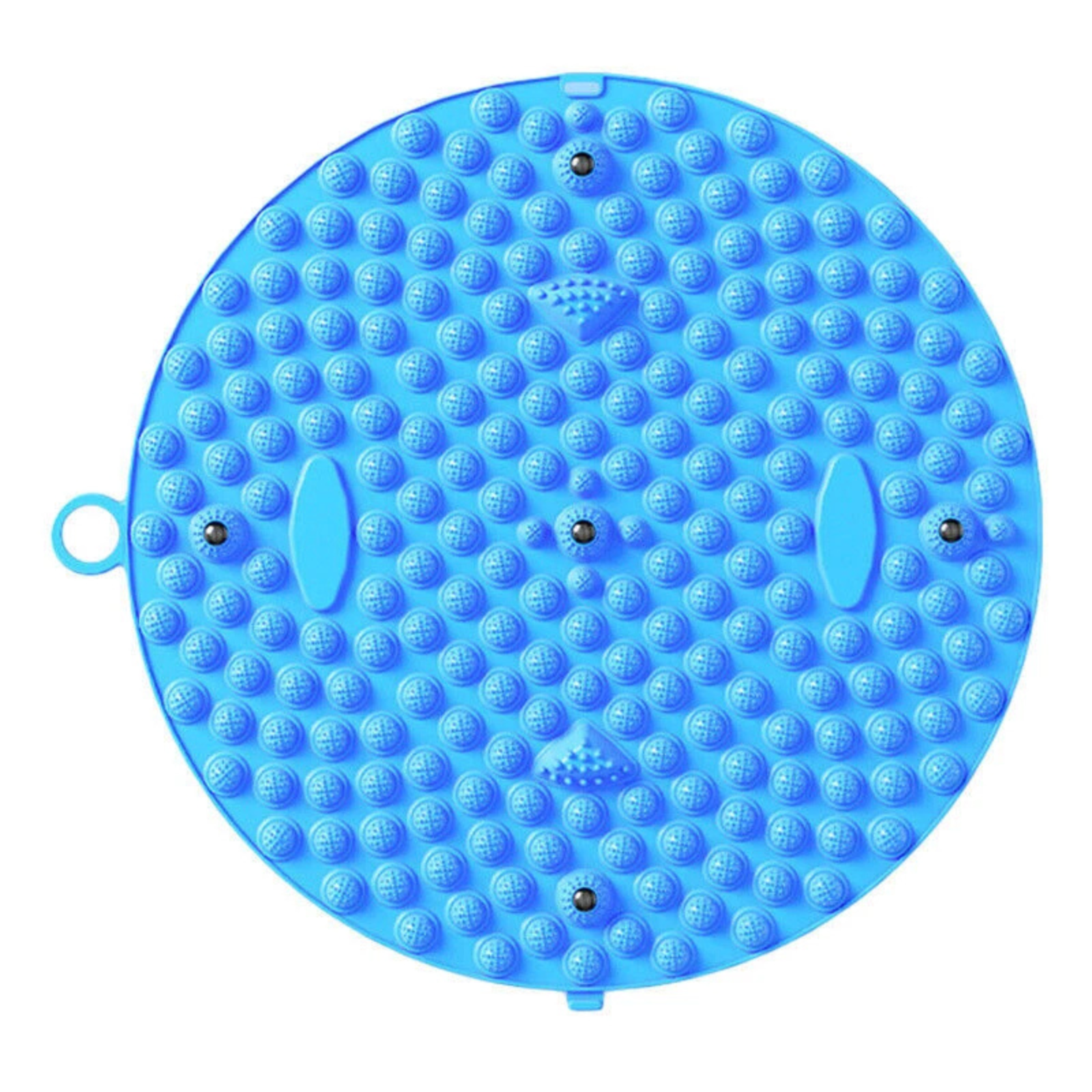 Foot Circular Massage Pad Acupressure Relief Blue 55cm for Home Wellness
