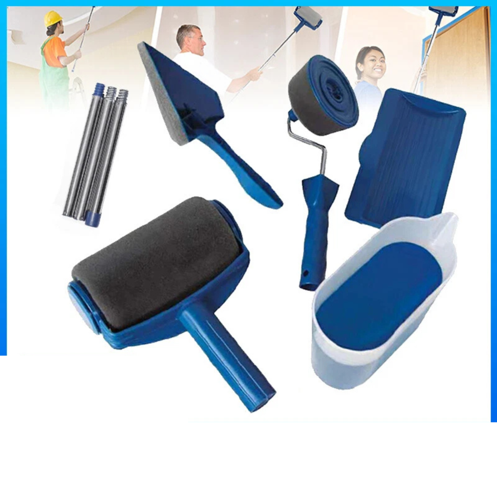 Pro Painting Tool Wall Brush Handle Decorating Paint Roller