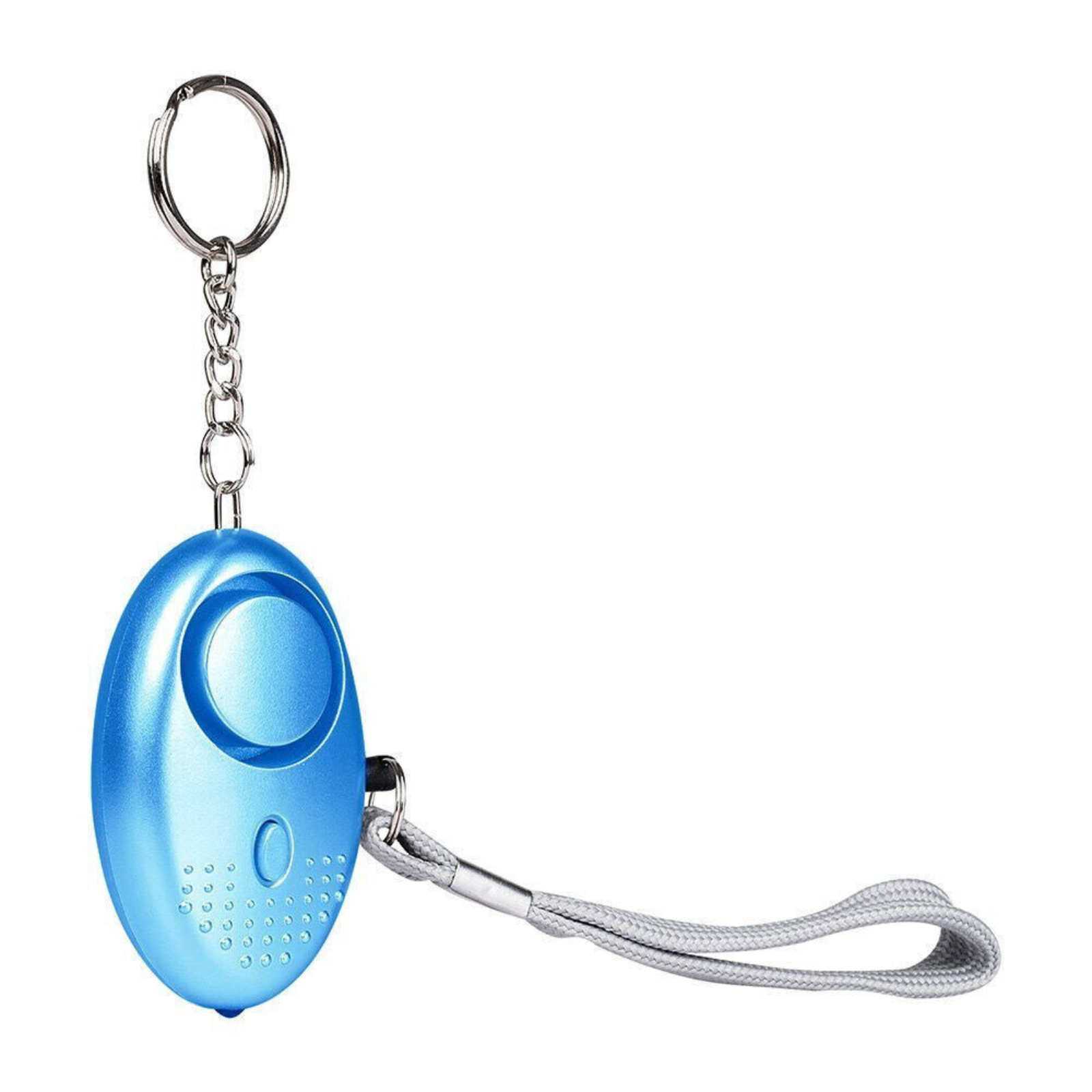 Emergency Alert Torch Rape Attack Panic Security 140dB Personal Keychain Blue