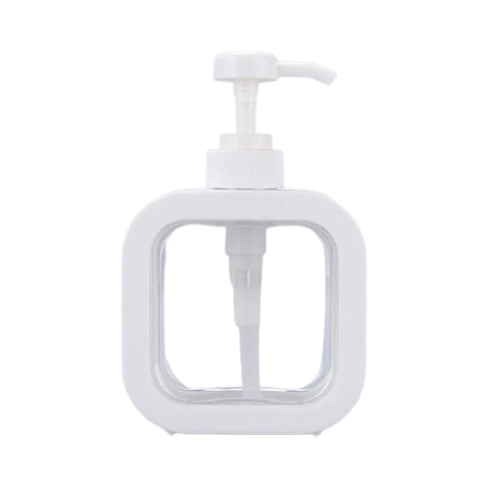 500mL Square Plastic Pump Bottle Liquid Shampoo Soap Dispenser Hand Wash