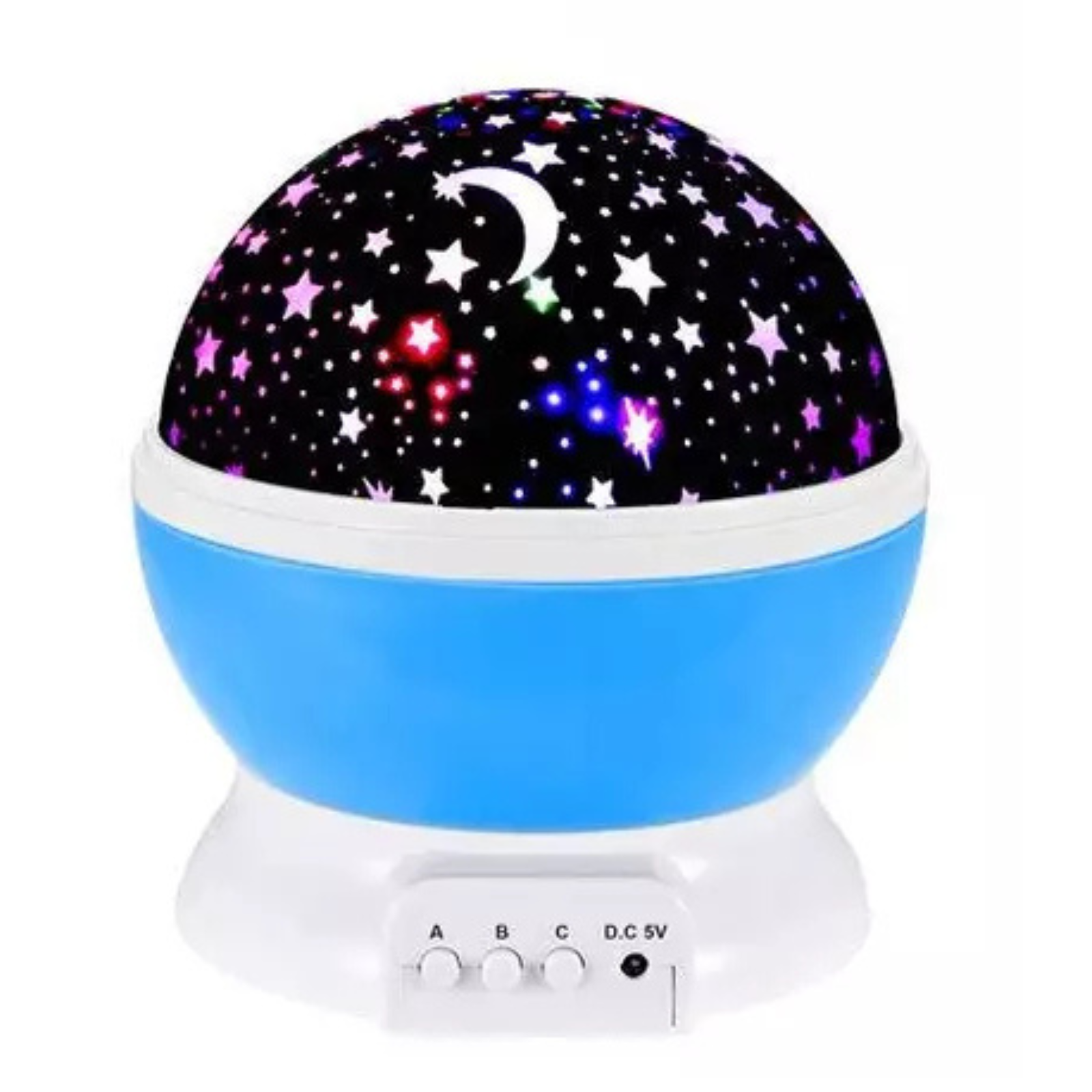 Rotating Lamp Starry Baby Gift Kids Room LED Night Light Star Galaxy Blue