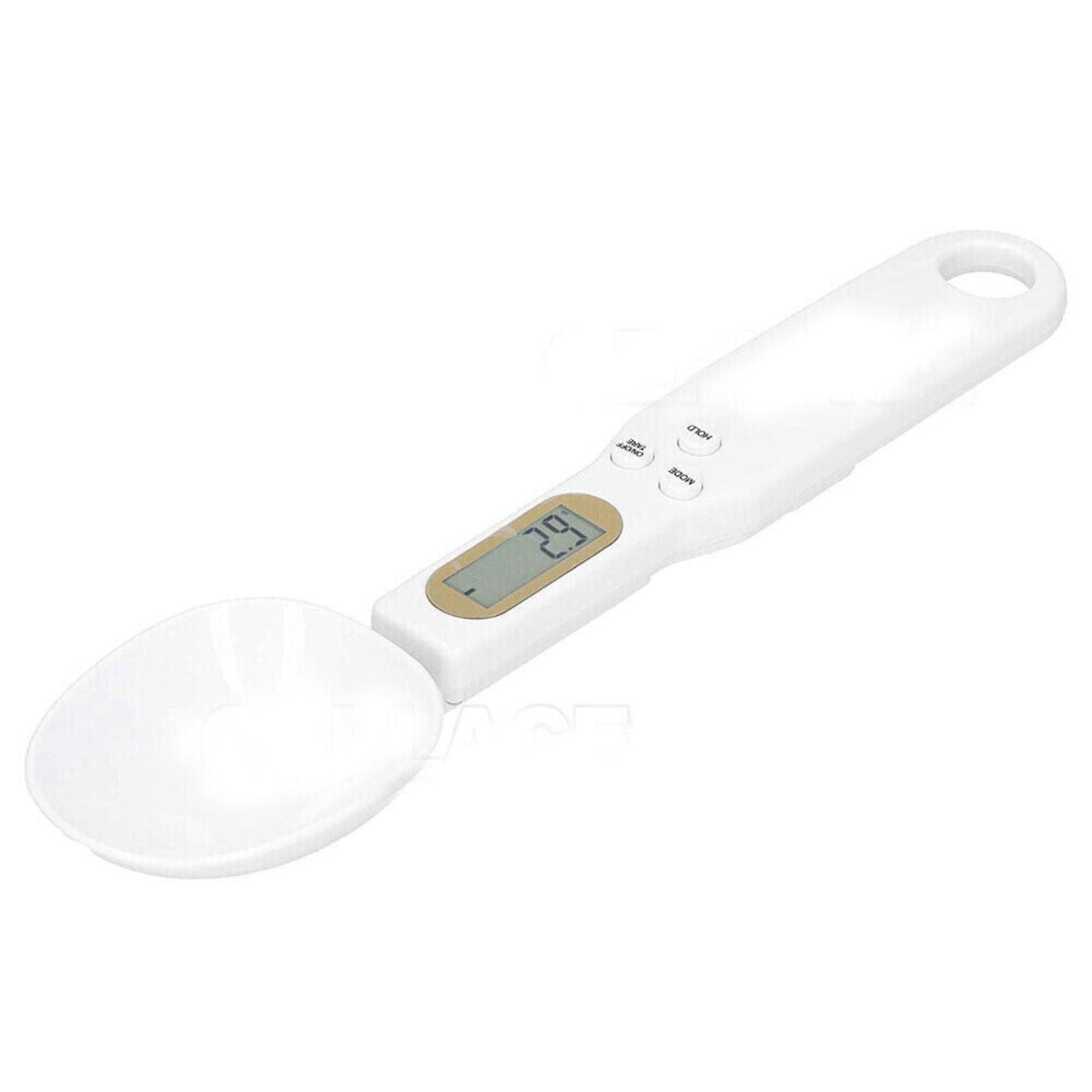 Electronic Food Scale Spice Weight Measuring Spoon Digital LCD Display White