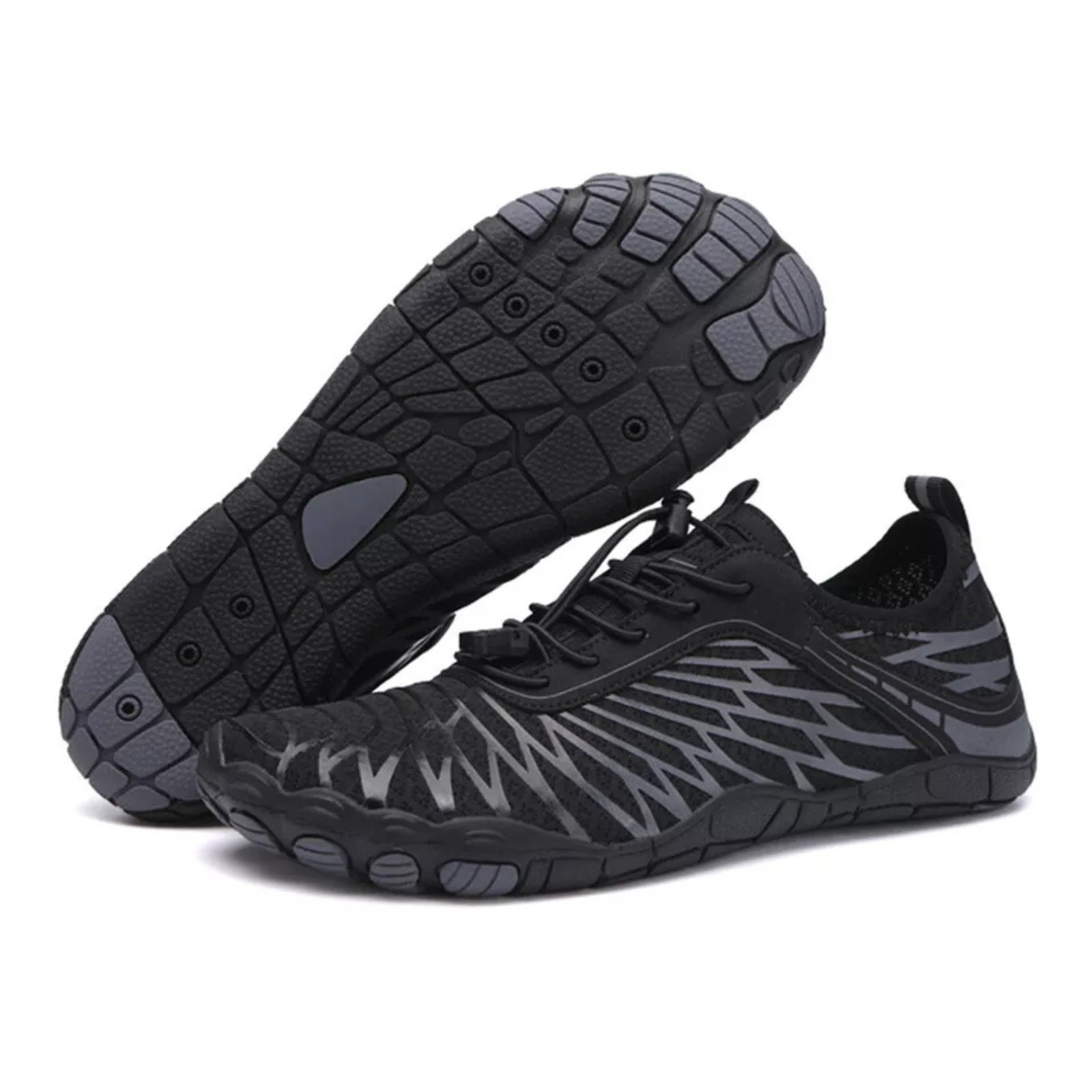 Black 43 Fishing Hiking Beach Shoe for Men Women Water Shoes Barefoot