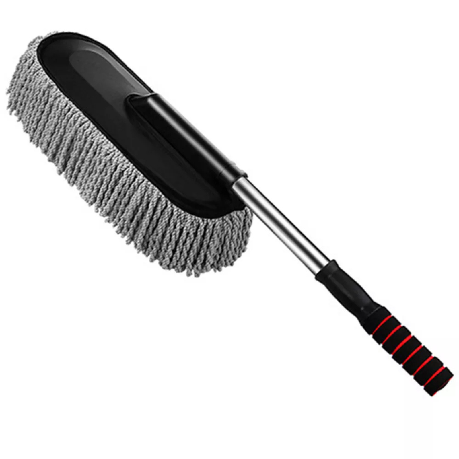 Brush Dusting Dust Wax Mop Microfiber Grey Telescoping Brush