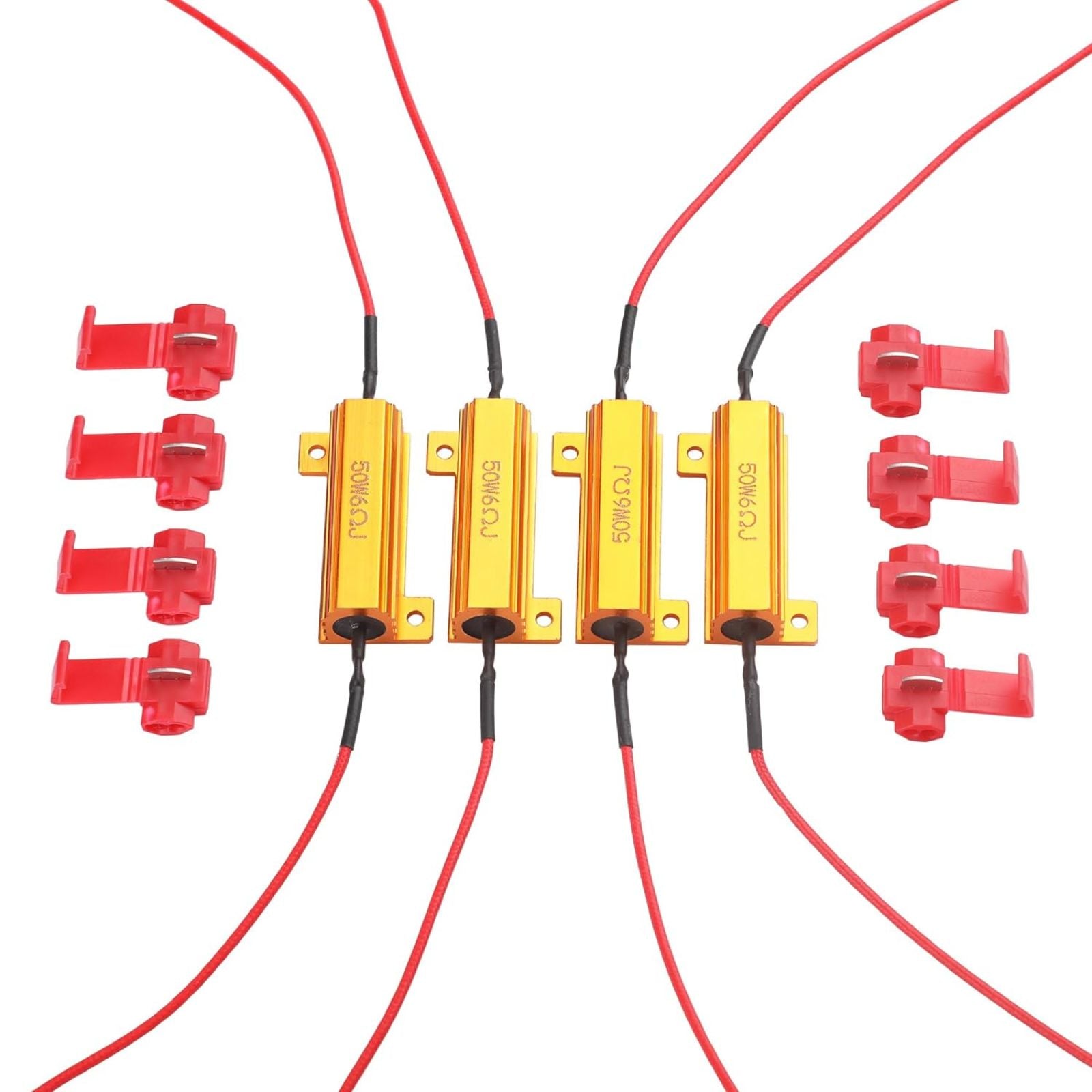 Relay Load Resistor 50W 12V 6Ω Bulbs Ballast Relay Rate 4X LED Indicator Relay