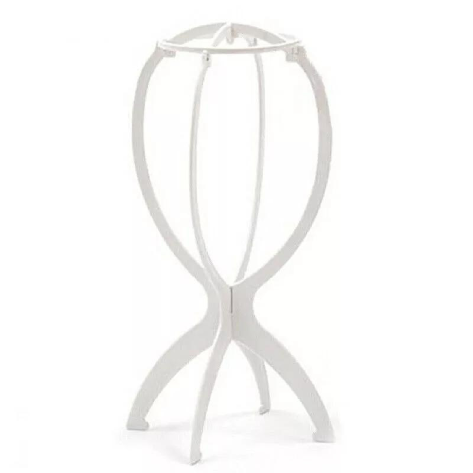 White Wig Hair Tool Display Holder Folding Hat Cap Stand Stable